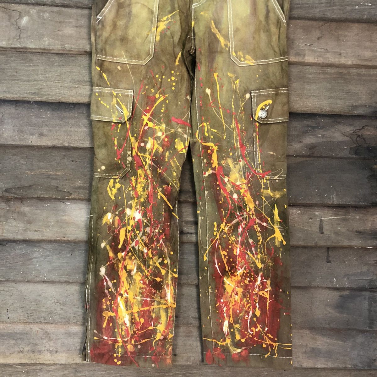 Banana Republic Banana Republic reworked utility painter Cargo Pants #3357 Size US 30 / EU 46 - 3 Thumbnail