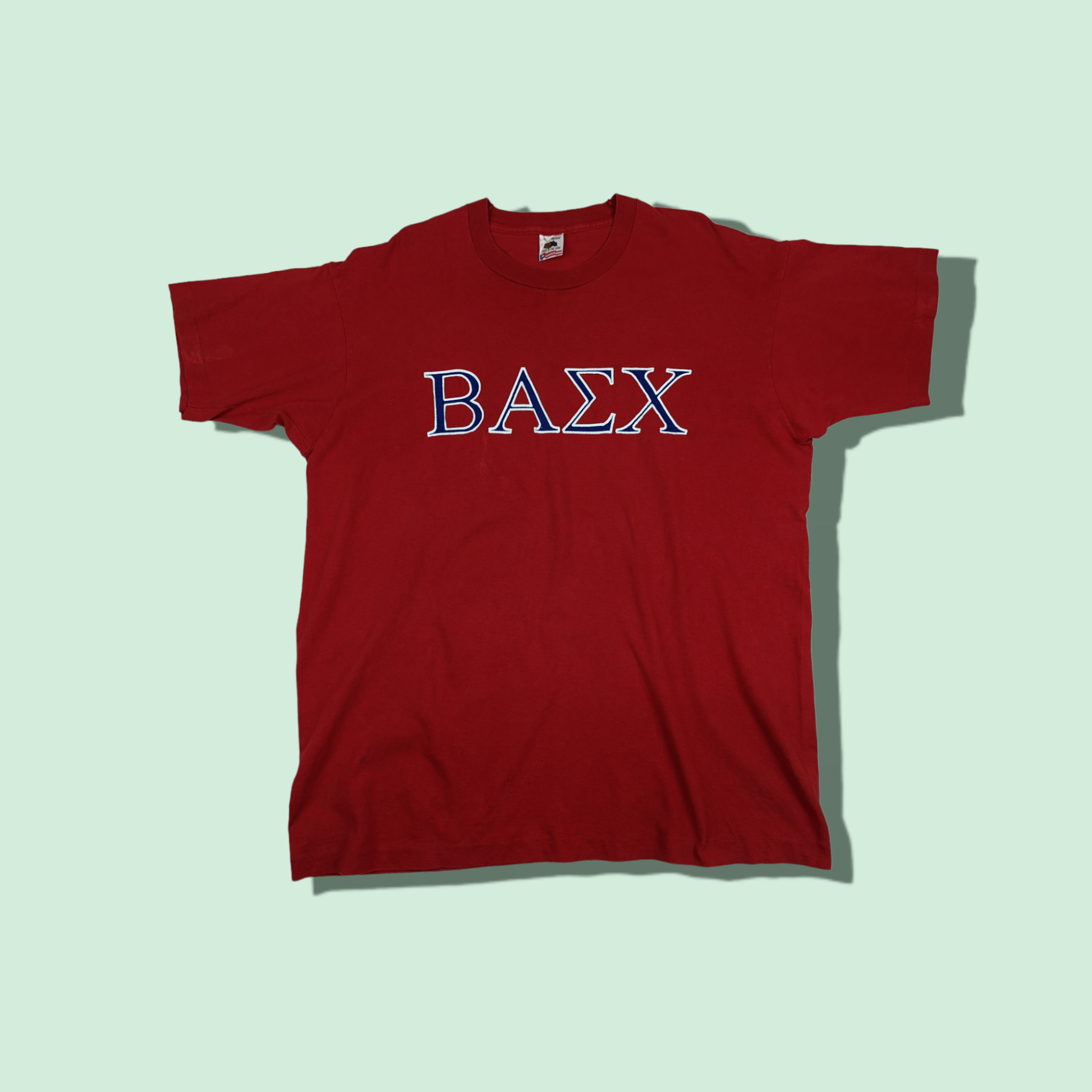 Fruit Of The Loom Vintage 90's FOTL Baex Graphic Single Stitches T-Shirt Size US XL / EU 56 / 4 - 1 Thumbnail