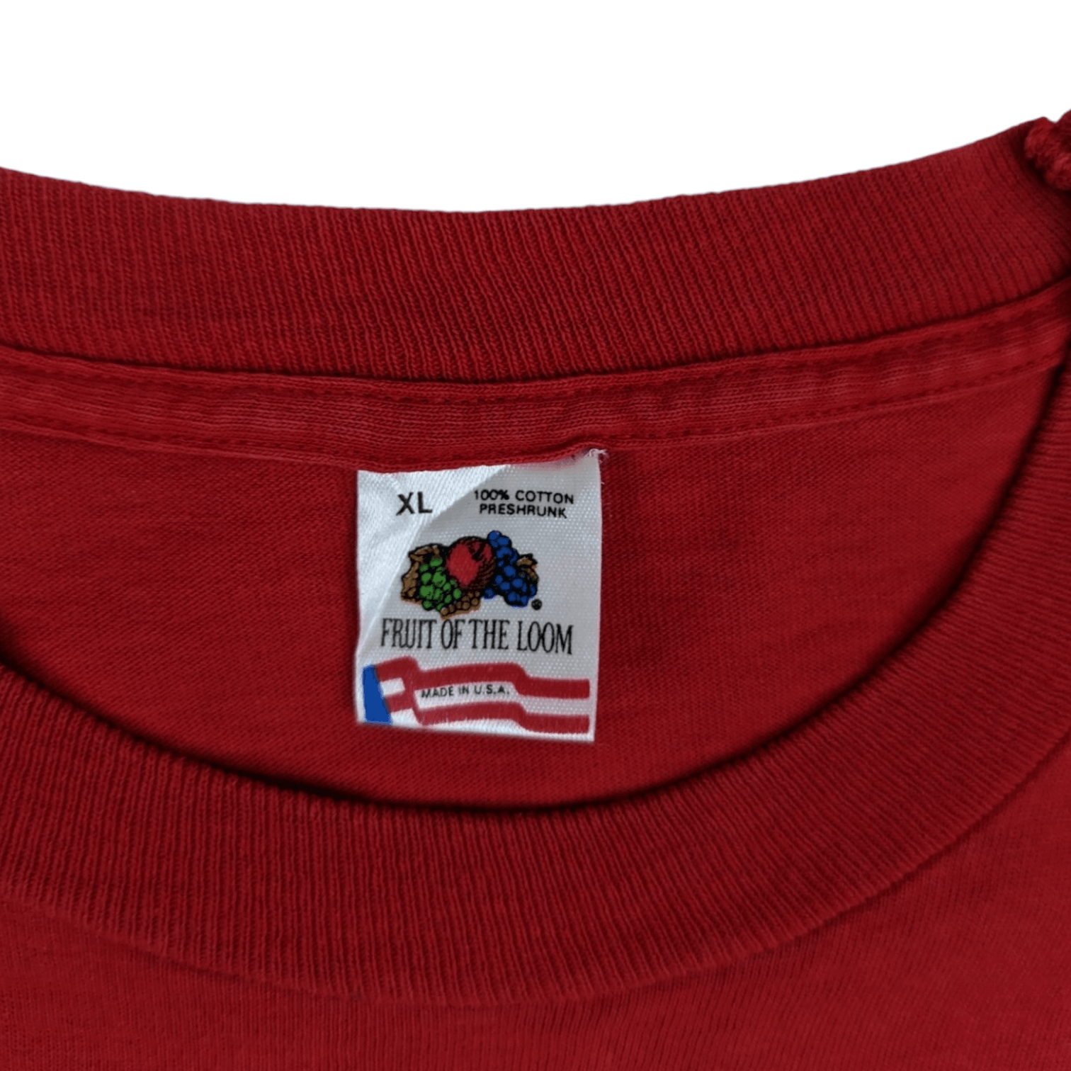 Fruit Of The Loom Vintage 90's FOTL Baex Graphic Single Stitches T-Shirt Size US XL / EU 56 / 4 - 12 Thumbnail