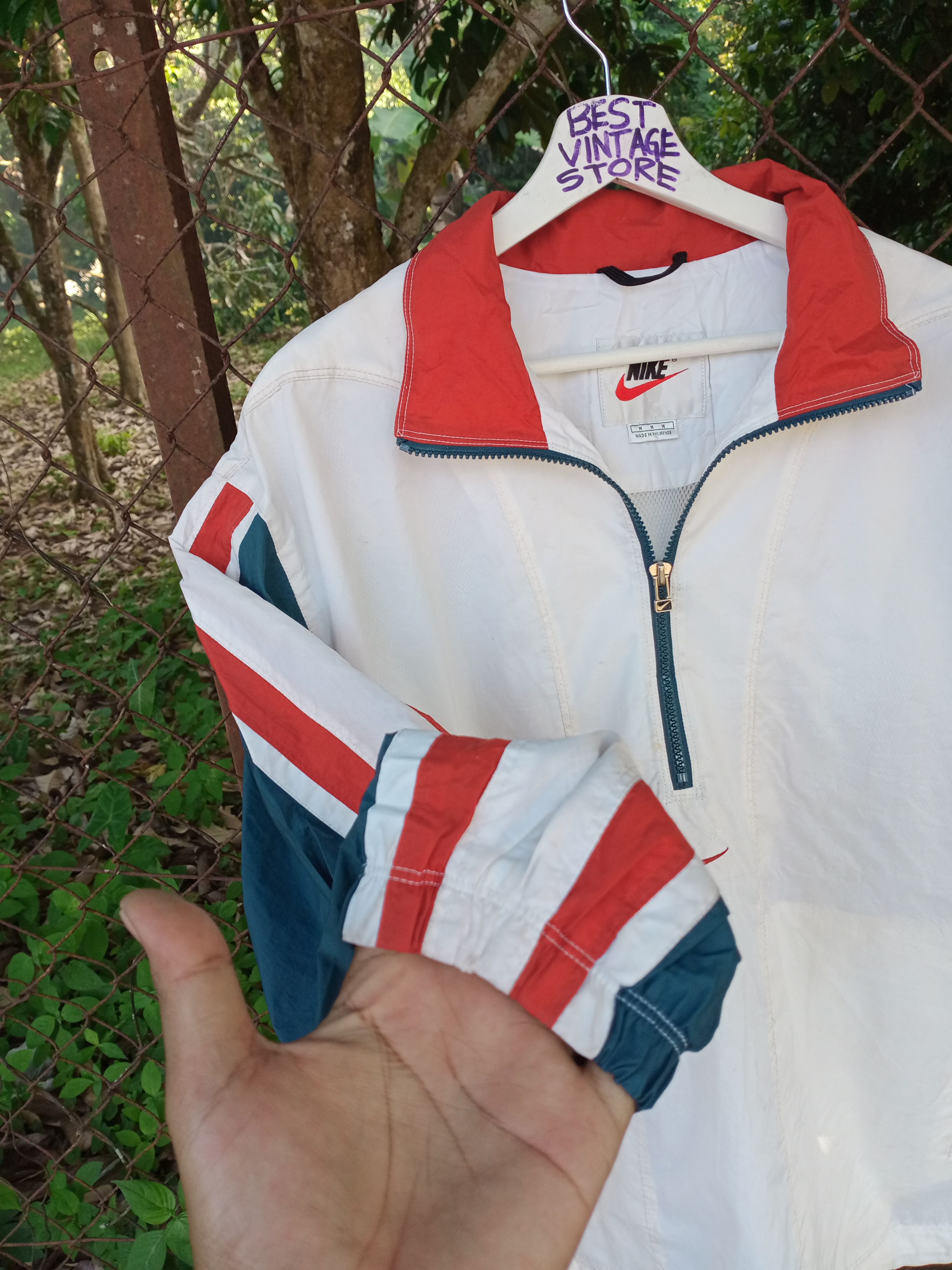 Nike Vintage Nike Jacket Multicolours Small Logo Half zipper Size US L / EU 52-54 / 3 - 5 Thumbnail