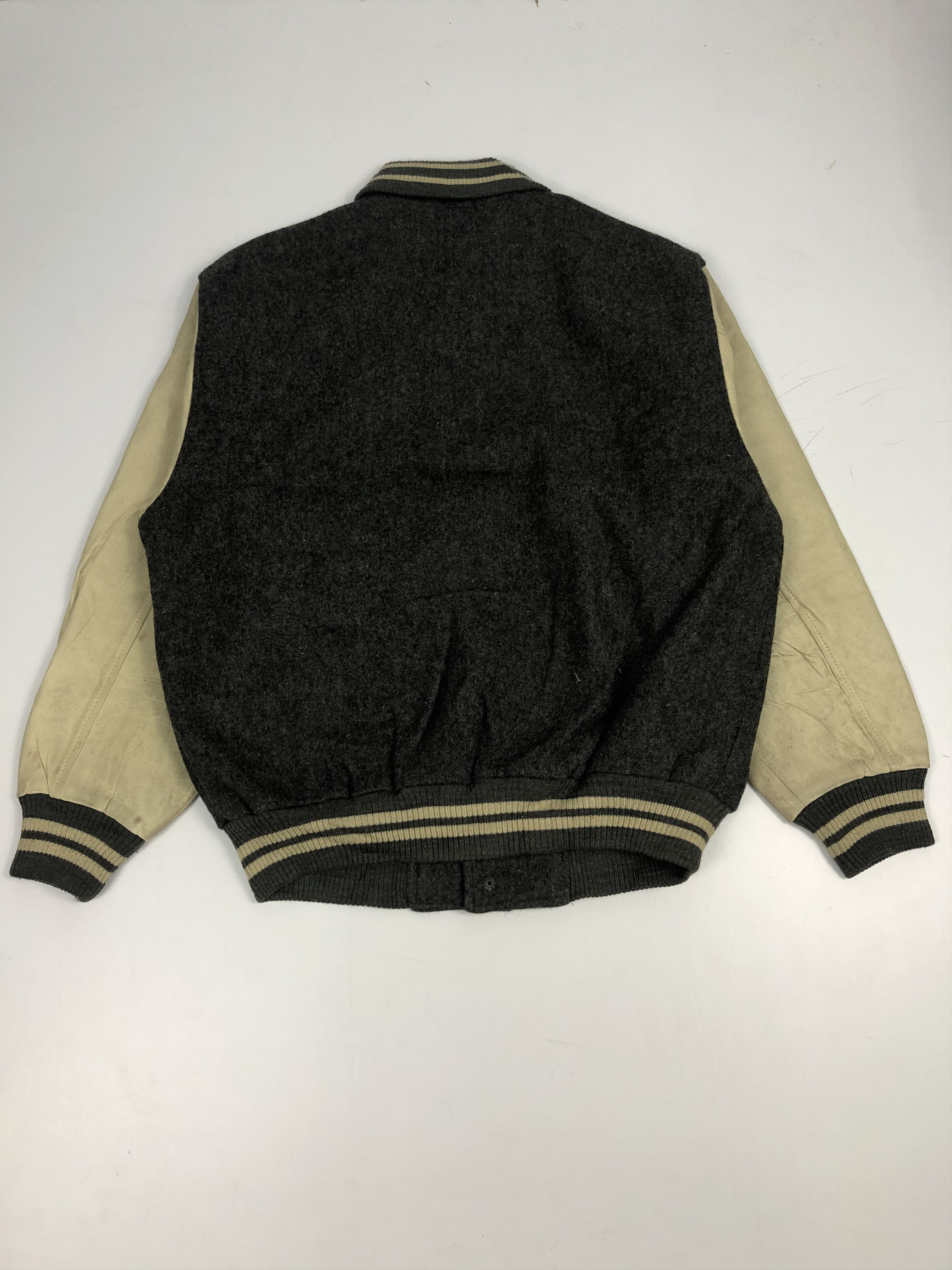 McGregor Vintage 90s McGregor Leather Vintage Varsity Jacket V0109 Size US L / EU 52-54 / 3 - 2 Thumbnail