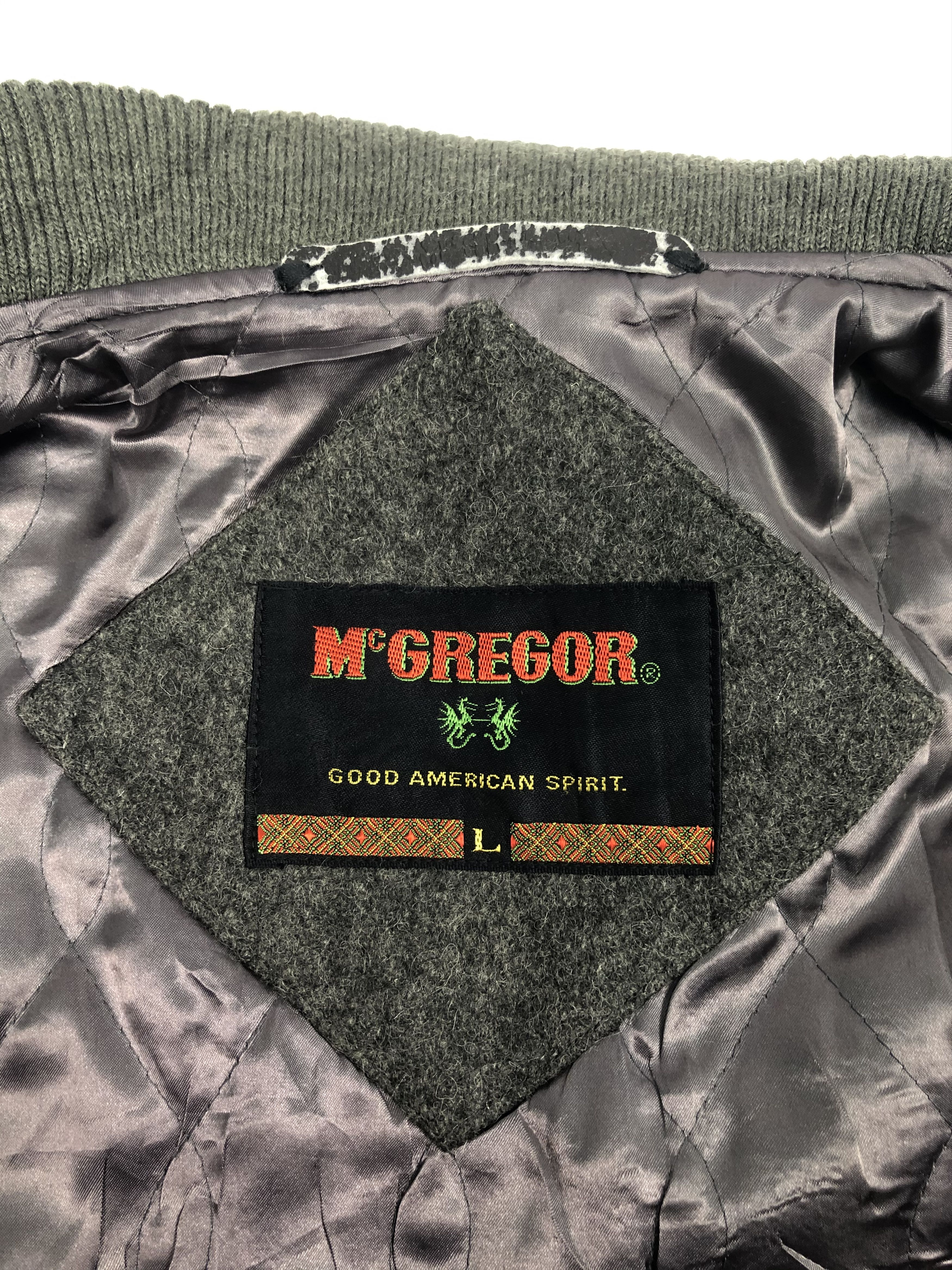 McGregor Vintage 90s McGregor Leather Vintage Varsity Jacket V0109 Size US L / EU 52-54 / 3 - 7 Thumbnail