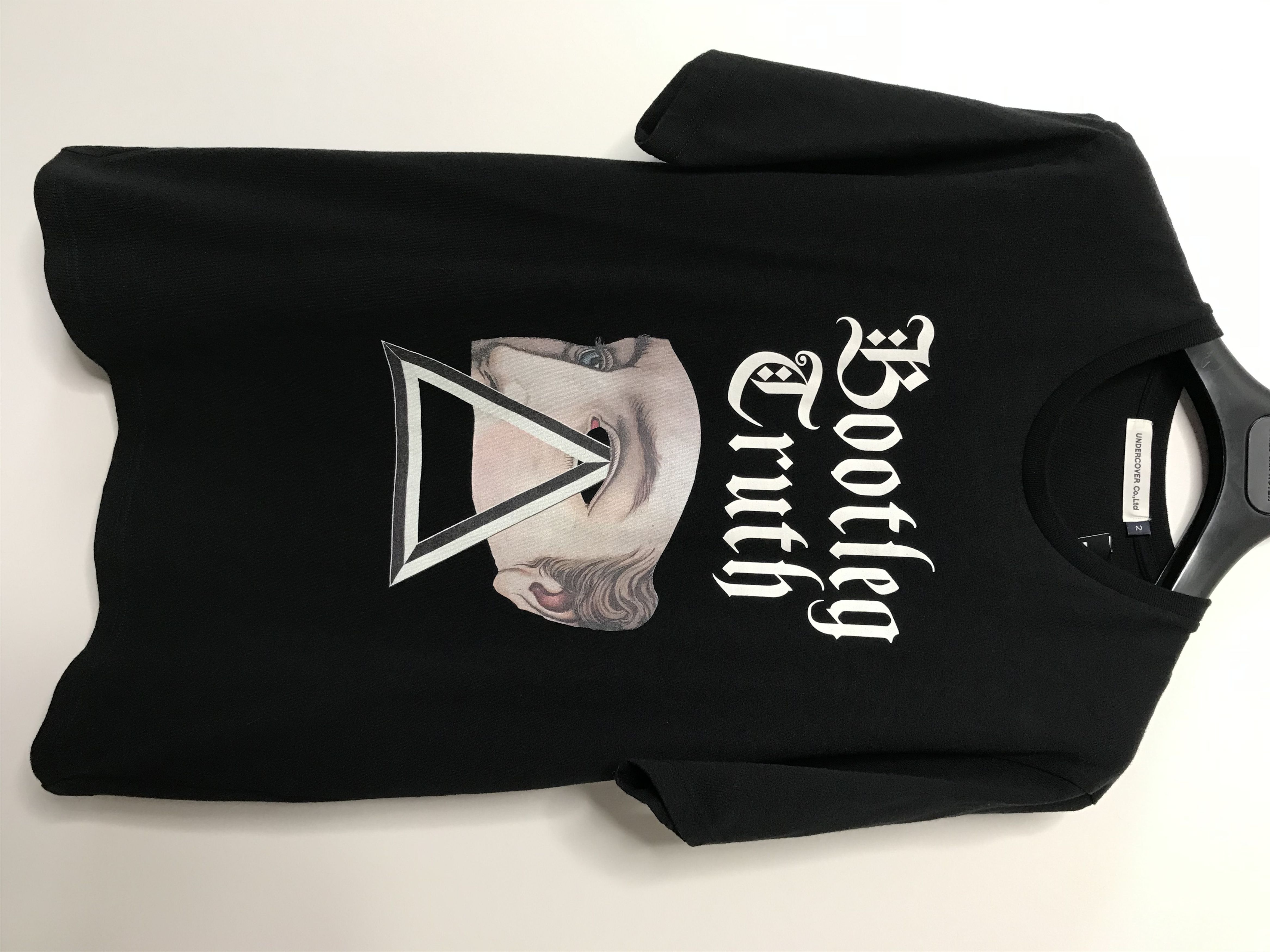 Pre-owned Jun Takahashi X Undercover Sz 2 Bootleg Truth Eye Pyramid Triangle Illuminati Ss19 In Black