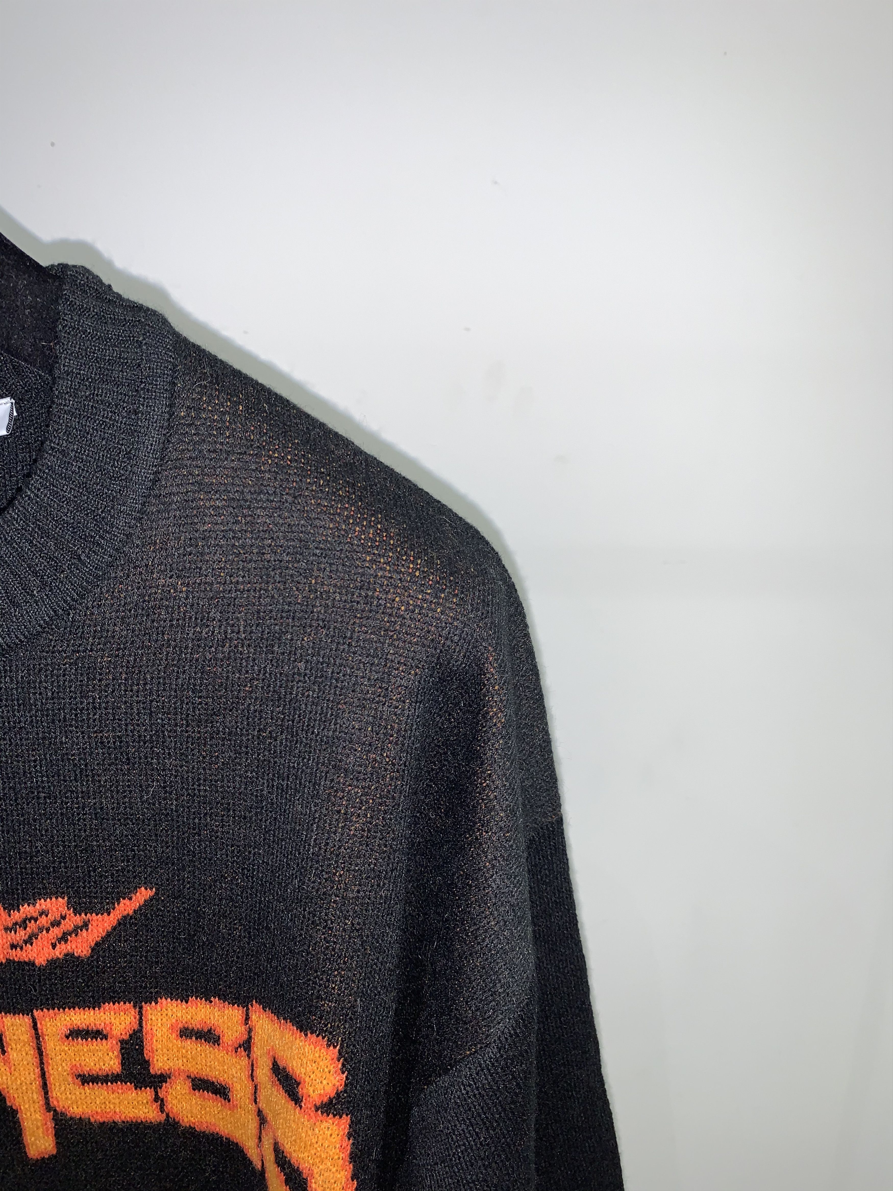 Weekday Weekday "Darkness" Knitted Oversized Wool Sweater Size US M / EU 48-50 / 2 - 4 Thumbnail