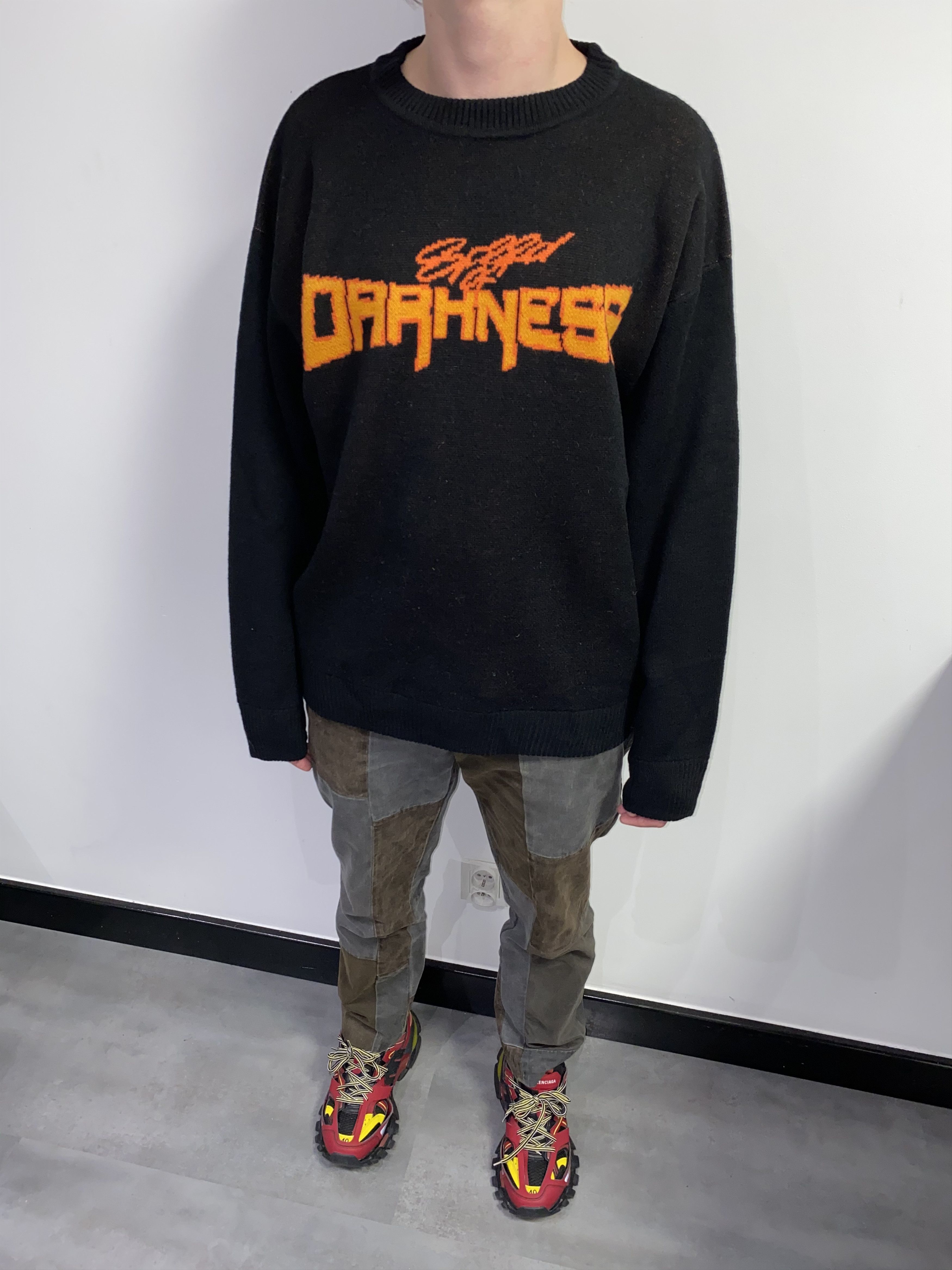Weekday Weekday "Darkness" Knitted Oversized Wool Sweater Size US M / EU 48-50 / 2 - 1 Thumbnail