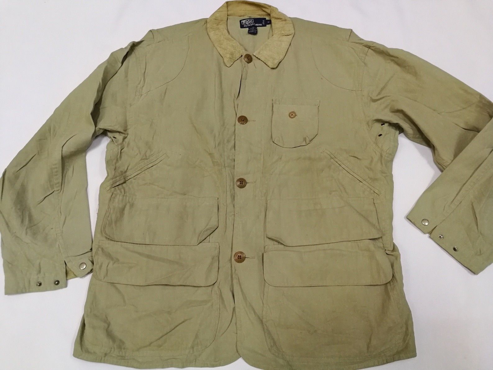 Polo Ralph Lauren Vtg 90s Polo Ralph Lauren Hunting Jacket Military Work Wear Size US L / EU 52-54 / 3 - 1 Thumbnail