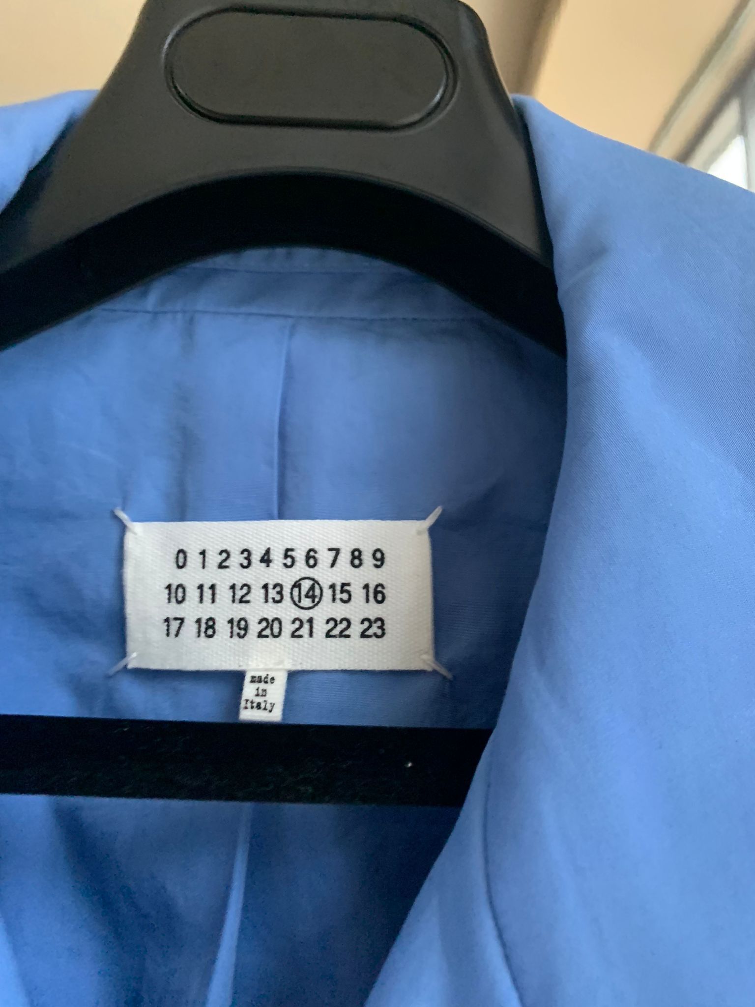 Maison Margiela Belted Long Peacoat in Light Blue Size US S / EU 44-46 / 1 - 7 Thumbnail
