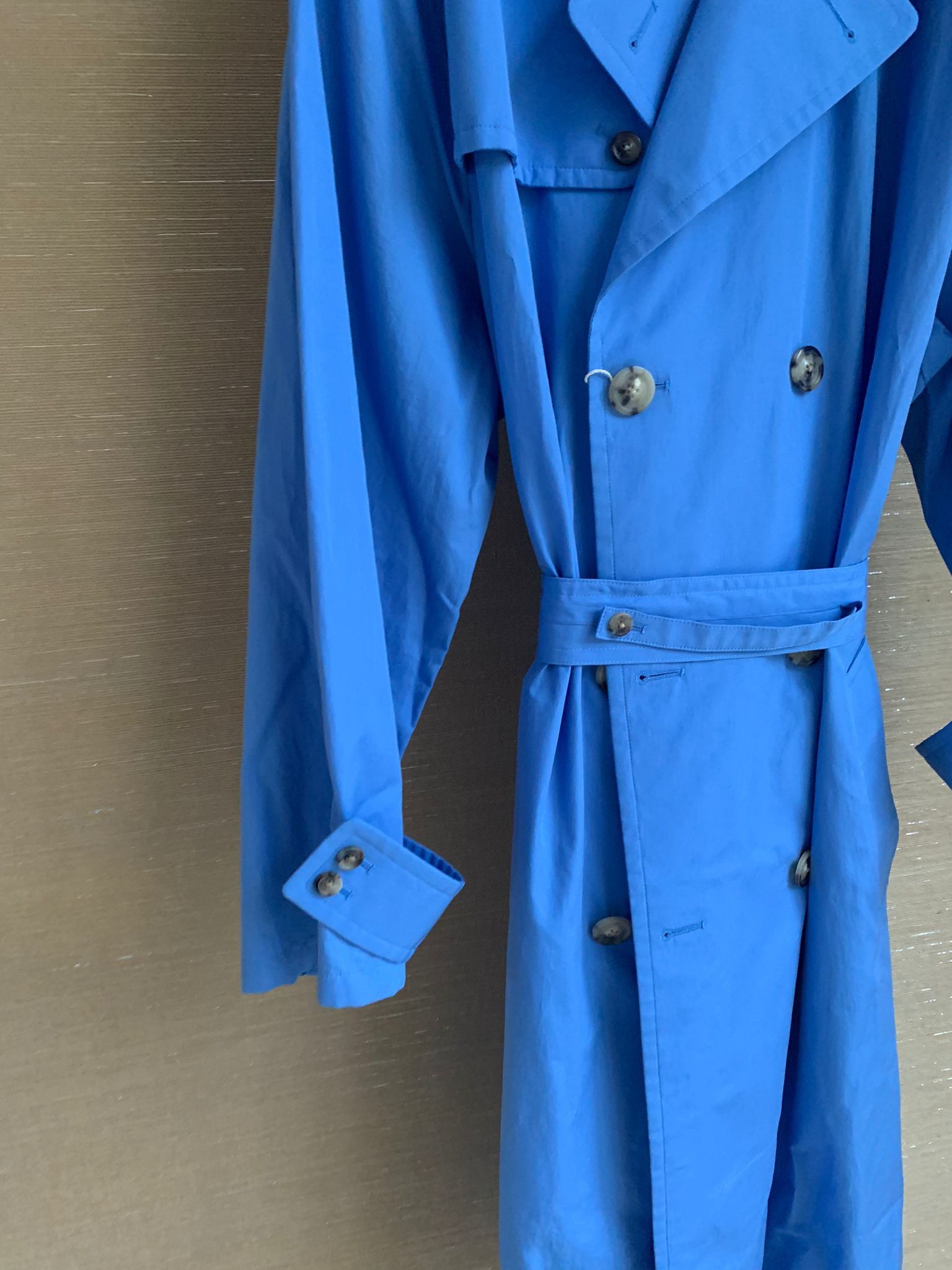 Maison Margiela Belted Long Peacoat in Light Blue Size US S / EU 44-46 / 1 - 3 Thumbnail