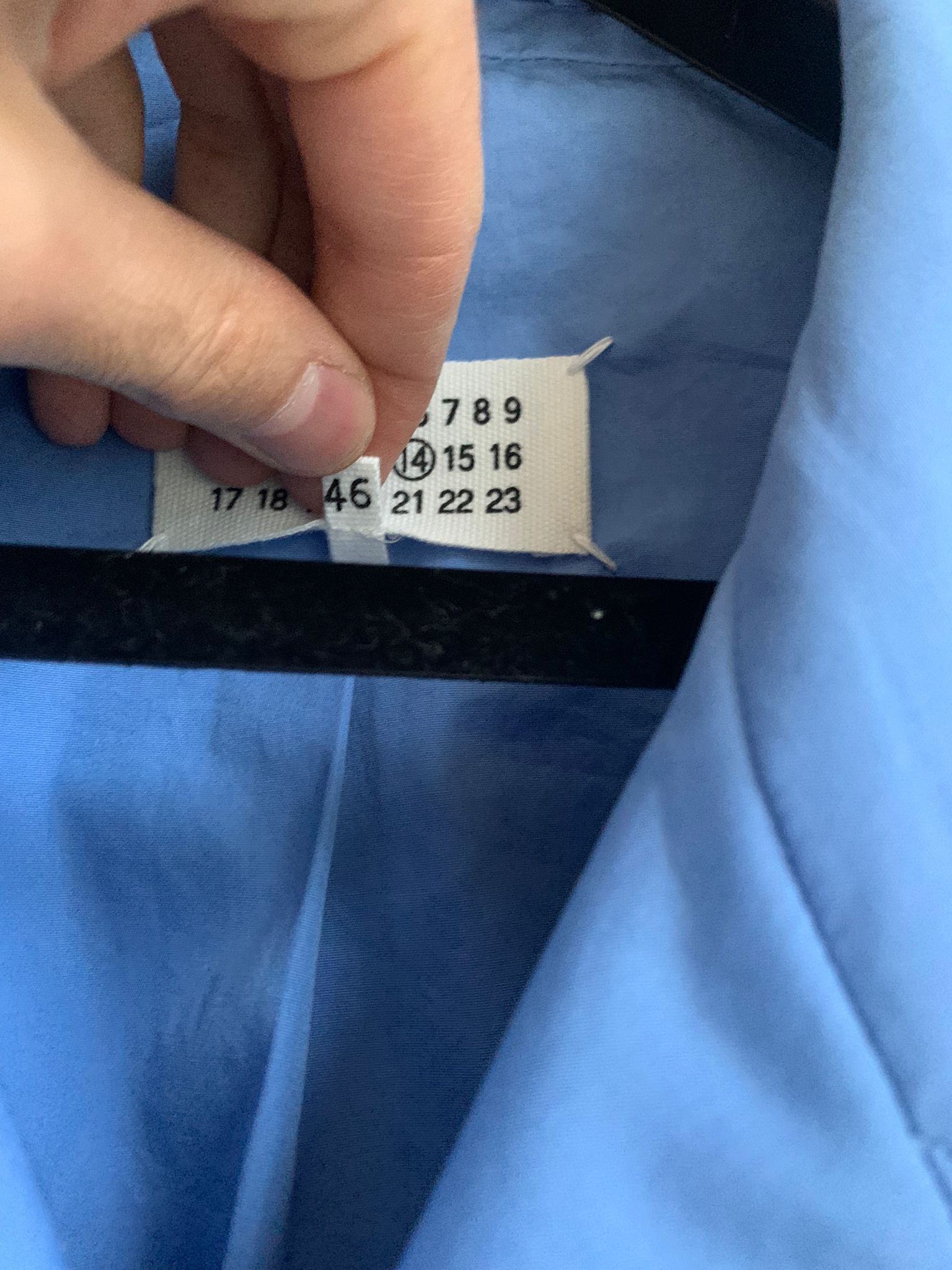 Maison Margiela Belted Long Peacoat in Light Blue Size US S / EU 44-46 / 1 - 8 Thumbnail