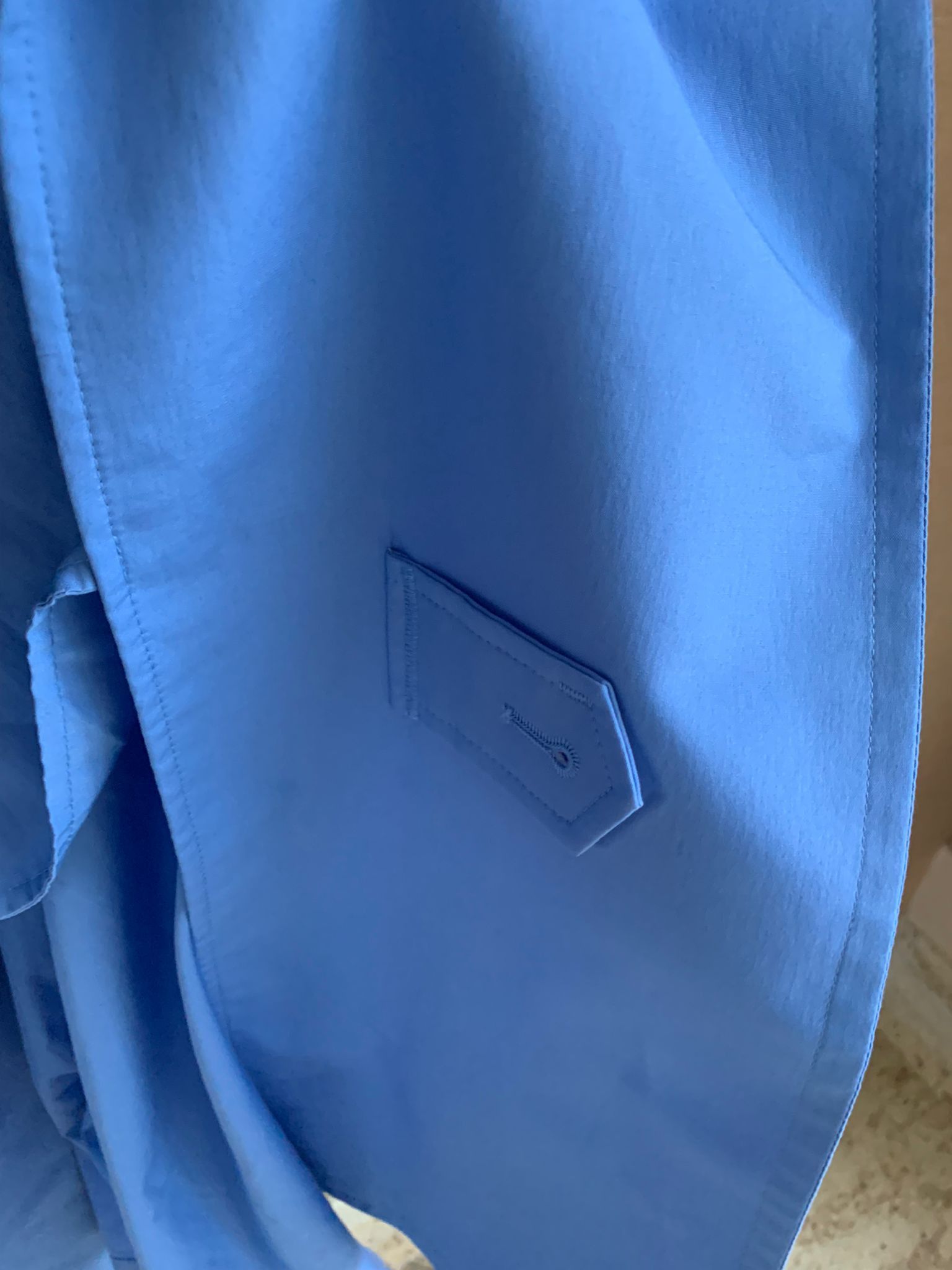 Maison Margiela Belted Long Peacoat in Light Blue Size US S / EU 44-46 / 1 - 12 Thumbnail