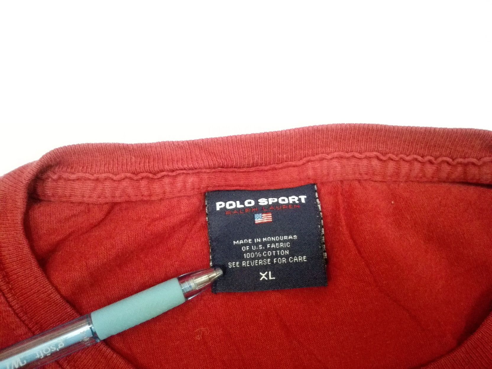 Polo Ralph Lauren VINTAGE POLO SPORT RALPH LAUREN AMERICAN FLAG LOGO Size US XL / EU 56 / 4 - 3 Thumbnail