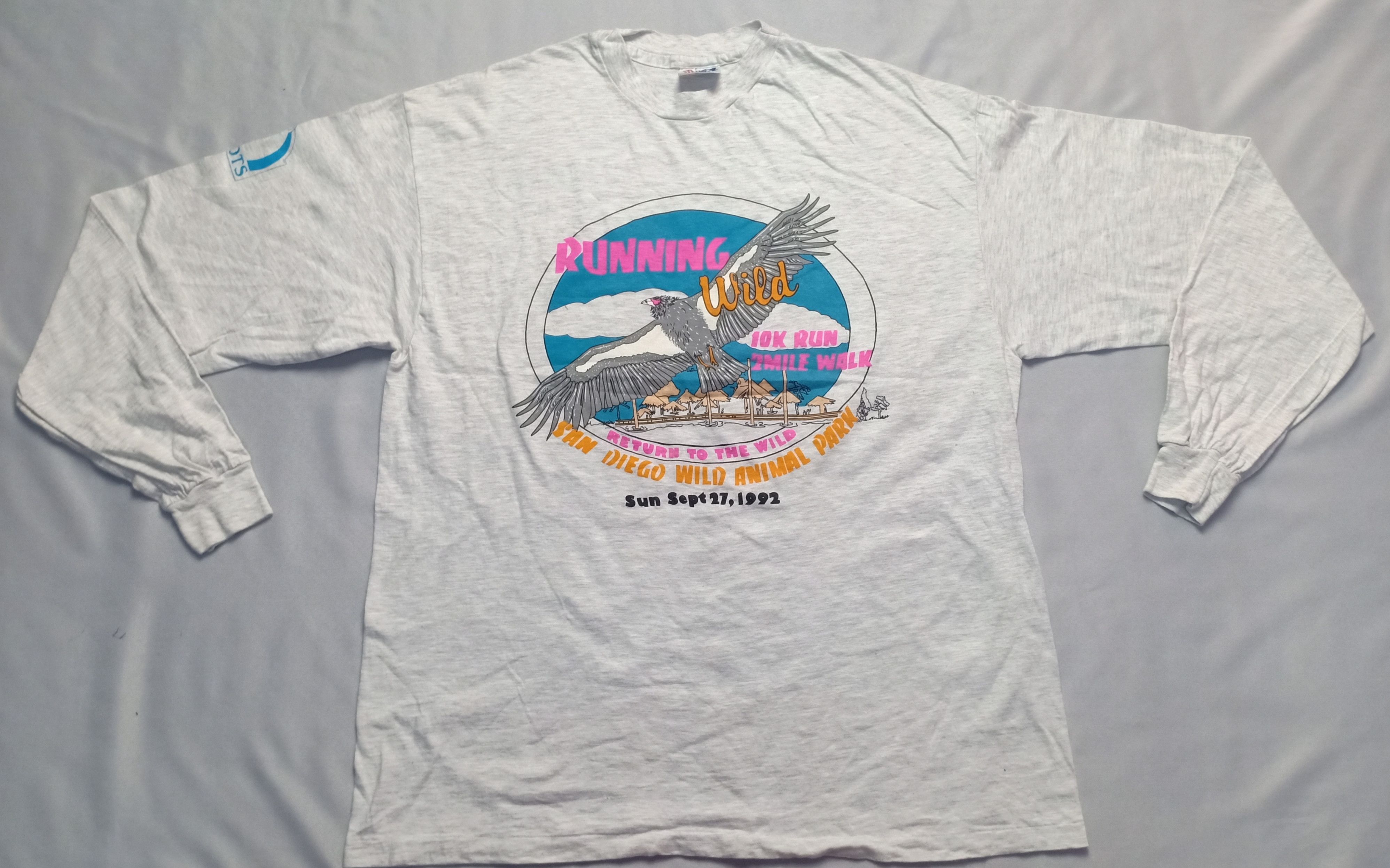 Hanes San Diego Wild Animal Park Long Sleeve Running Tee Size US XL / EU 56 / 4 - 2 Thumbnail