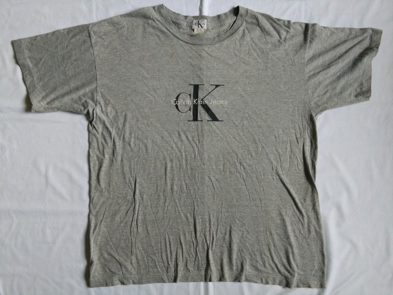 Calvin Klein VINTAGE 90s CK CALVIN KLEIN SPELL OUT LOGO Size US XL / EU 56 / 4 - 1 Thumbnail