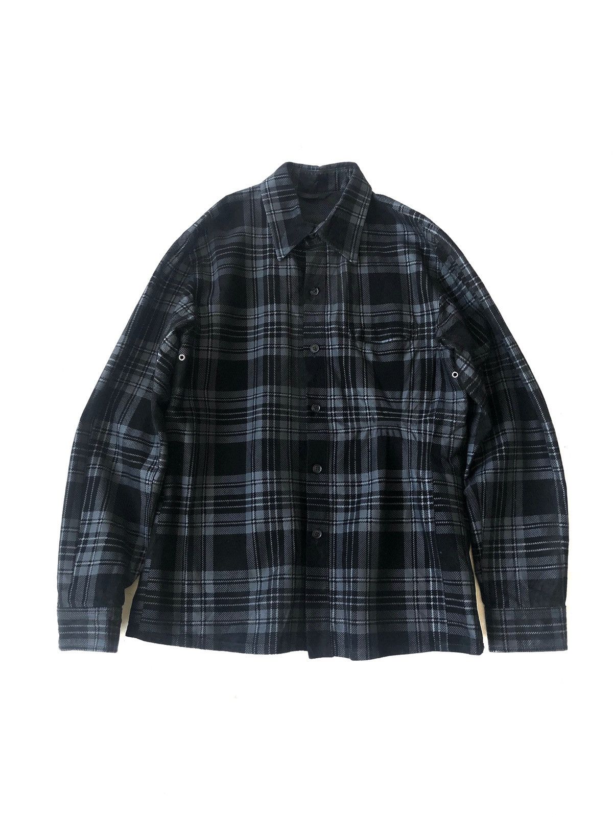 Flannel × Yohji Yamamoto OG Yohji Yamamoto Classic Plaid Wax Flannel Jacket Size US M / EU 48-50 / 2 - 1 Thumbnail
