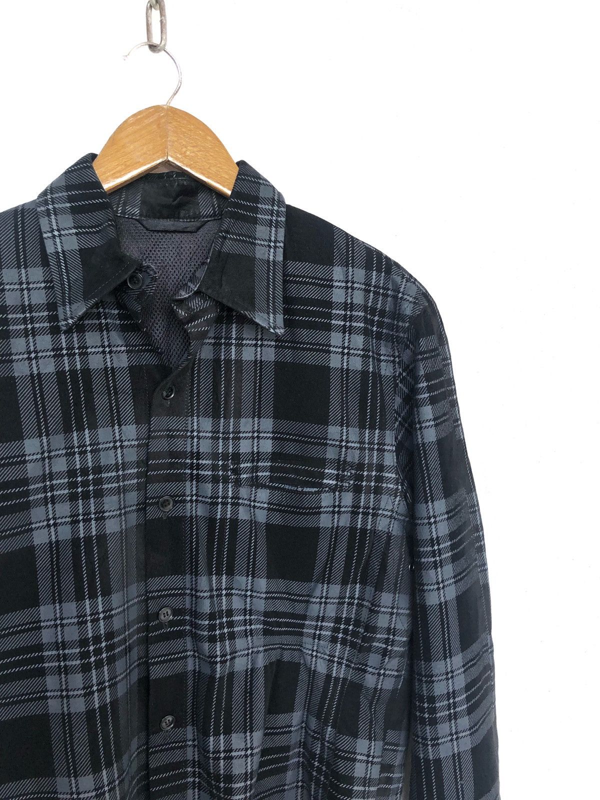 Flannel × Yohji Yamamoto OG Yohji Yamamoto Classic Plaid Wax Flannel Jacket Size US M / EU 48-50 / 2 - 3 Thumbnail