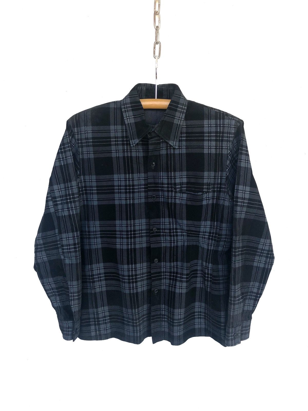 Flannel × Yohji Yamamoto OG Yohji Yamamoto Classic Plaid Wax Flannel Jacket Size US M / EU 48-50 / 2 - 2 Thumbnail
