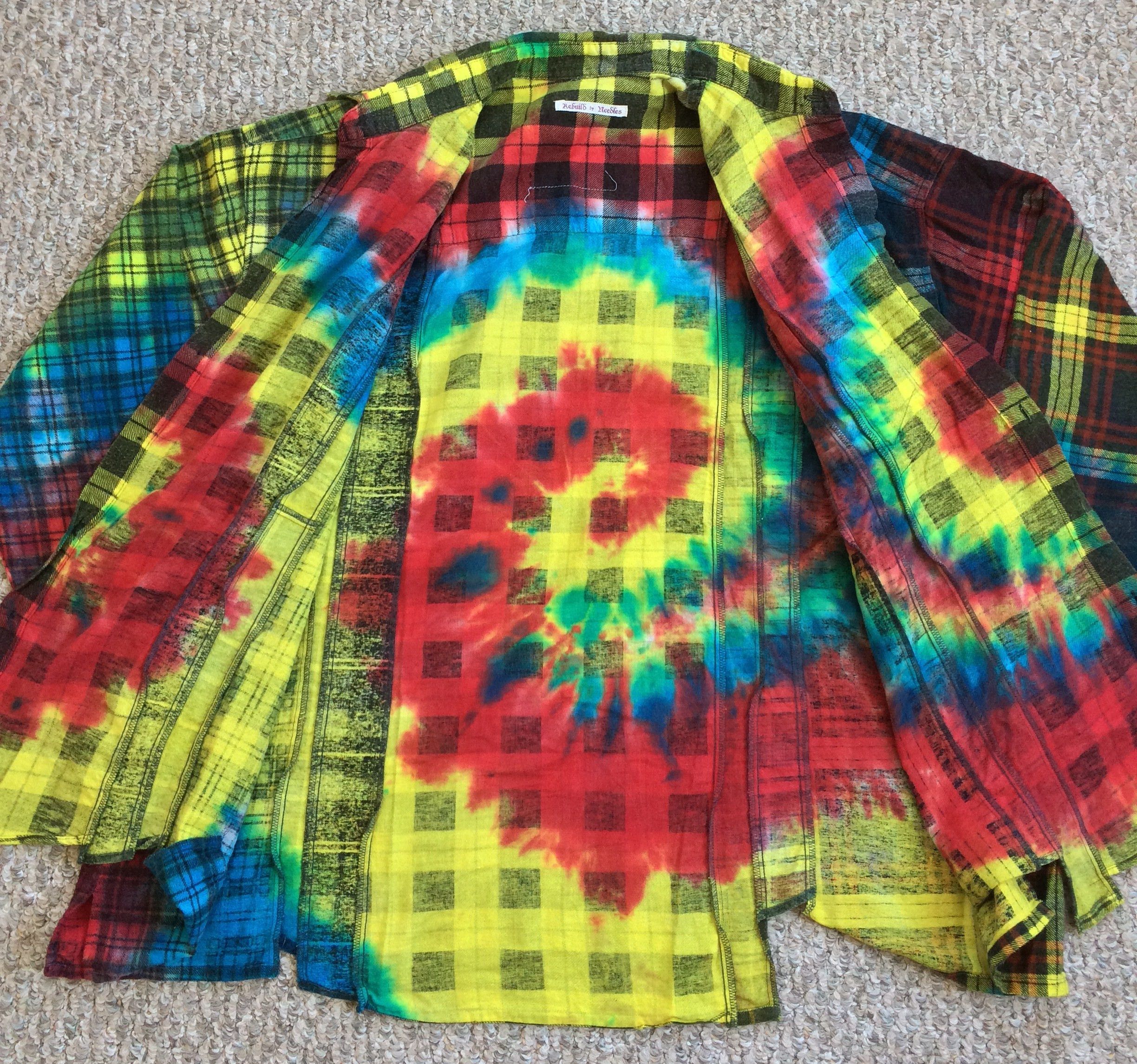 Needles Rebuild by Needles Wide 7 Cut Tie Dye Flannel Size US XL / EU 56 / 4 - 3 Thumbnail