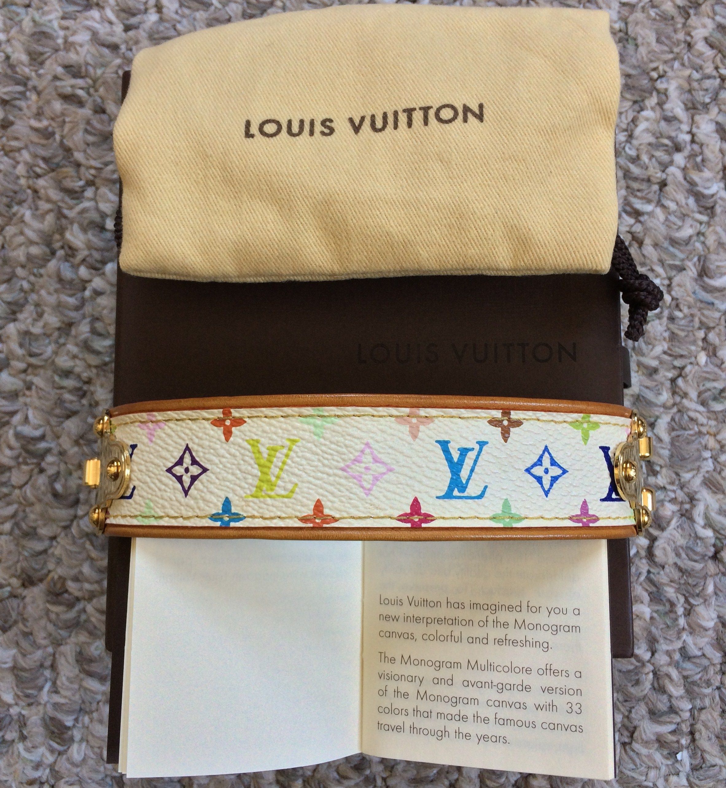 Louis Vuitton Brasserie Rackit Bracelet M6603F Monogram Multicolor