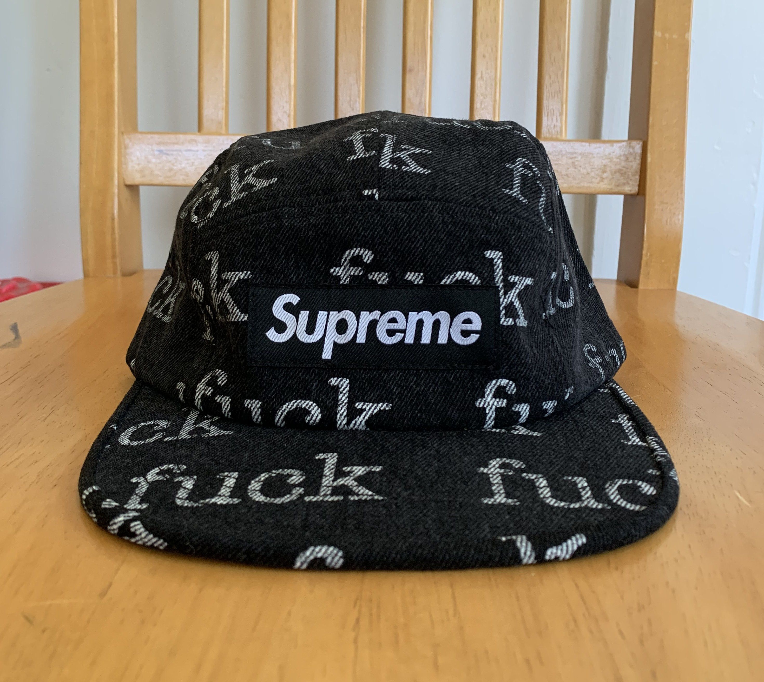 SupSupreme Fuck Denim Camp Cap - 帽子