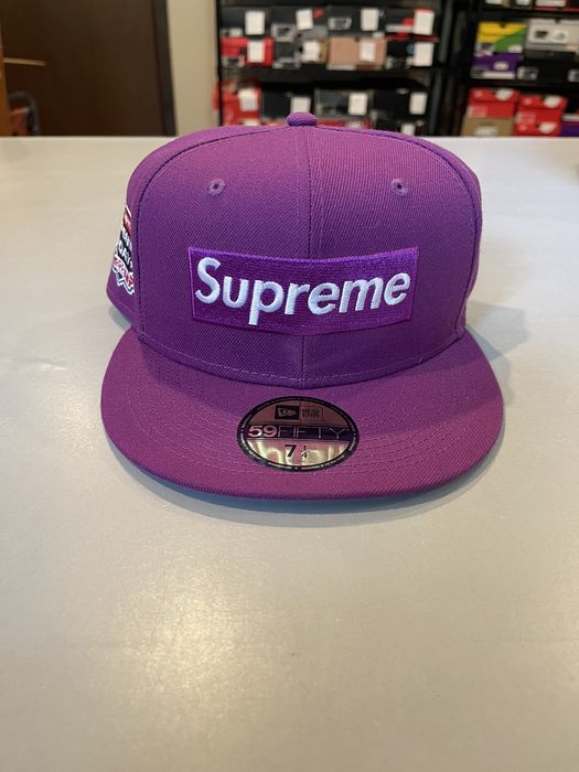 Supreme Supreme Box Logo No Comp New Era fitted hat 7 1/4 Lavender