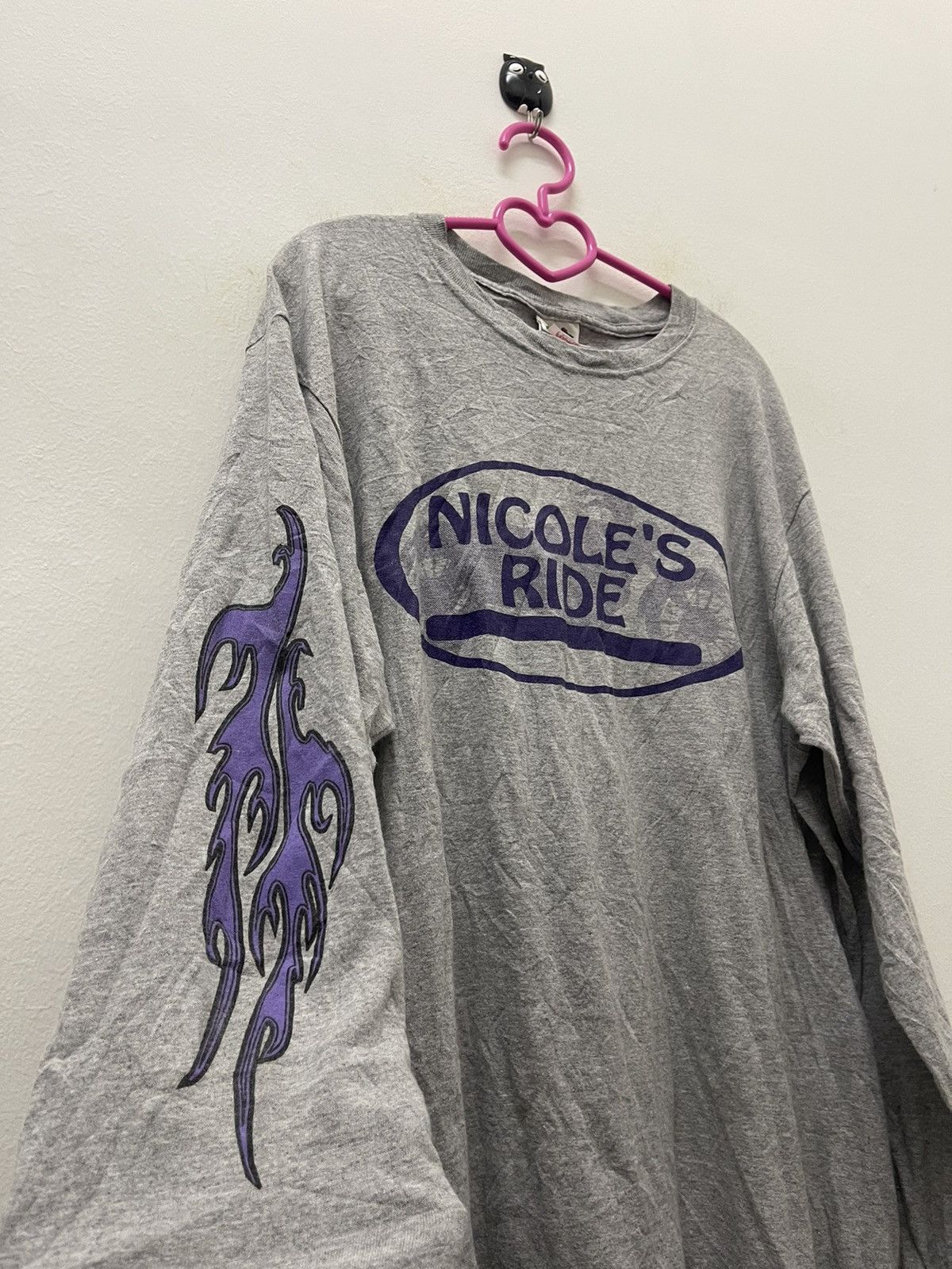 Sports Specialties Rare Vintage NICOLE’S RIDE Flame Street Racing Size US L / EU 52-54 / 3 - 3 Thumbnail