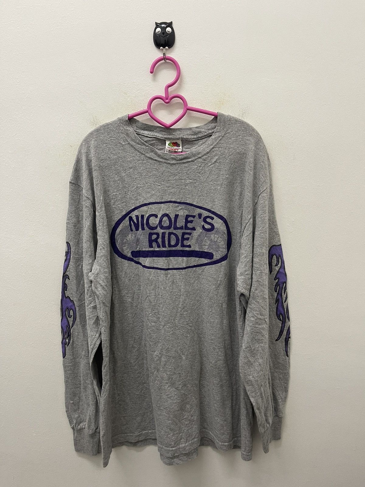 Sports Specialties Rare Vintage NICOLE’S RIDE Flame Street Racing Size US L / EU 52-54 / 3 - 1 Thumbnail