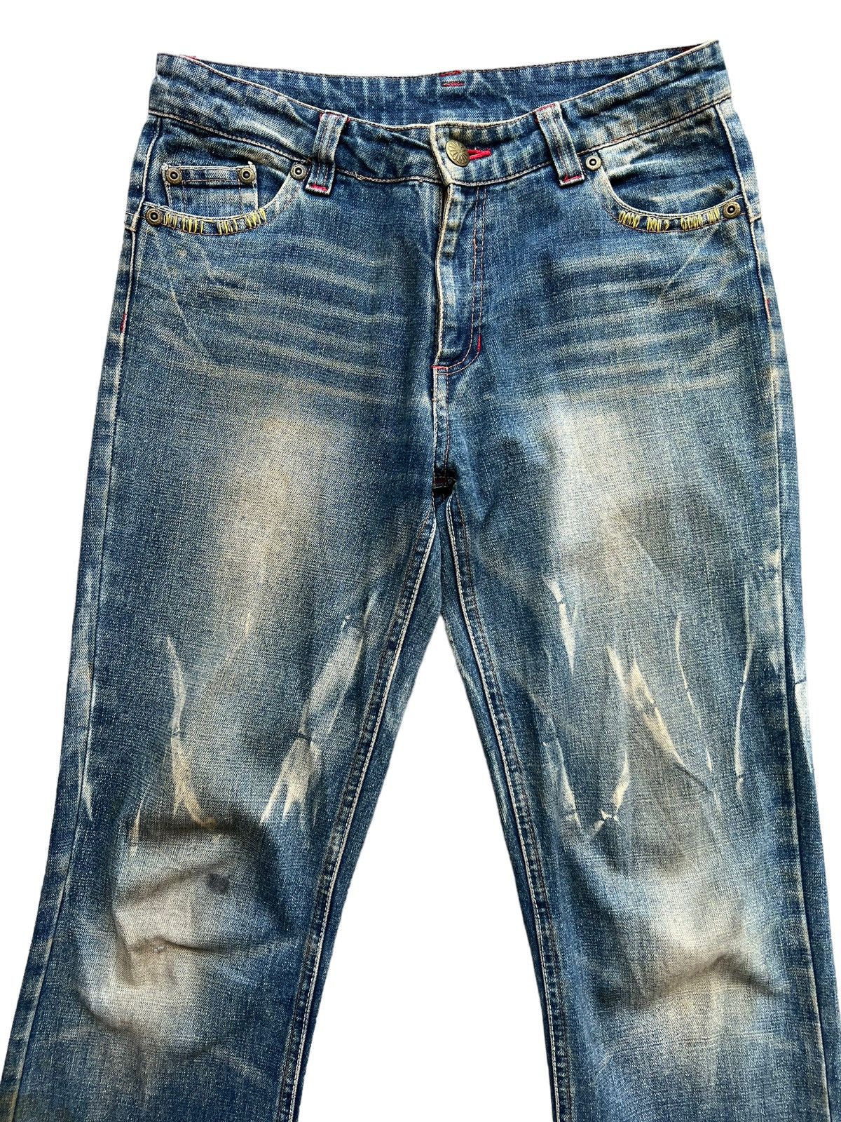 Avirex Distressed Rusty Skull Graphic Patch Denim Jeans 32x31.5 Size US 32 / EU 48 - 4 Thumbnail