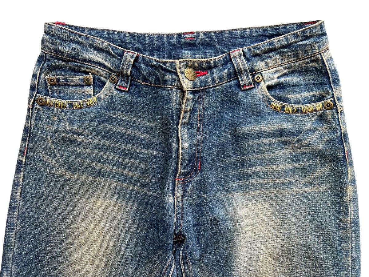 Avirex Distressed Rusty Skull Graphic Patch Denim Jeans 32x31.5 Size US 32 / EU 48 - 8 Thumbnail