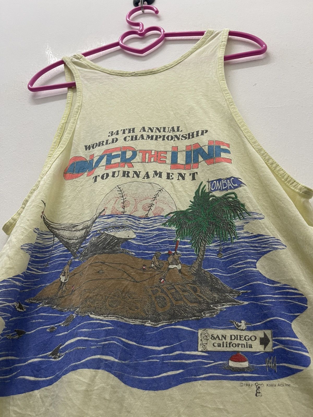 Vintage Rare 1987 OVER THE LINE Tournament OMBAC World Championship Size US M / EU 48-50 / 2 - 2 Thumbnail