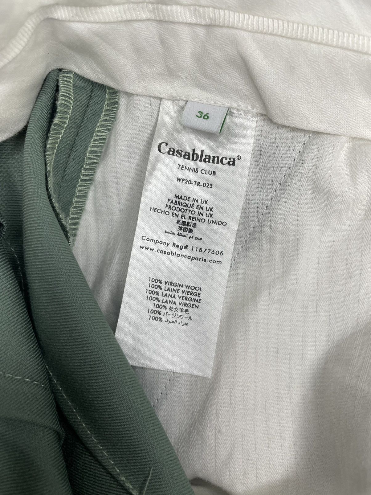Casablanca Casablanca Wide Leg Virgin Wool Pants Size 26" / US 2 / IT 38 - 4 Thumbnail
