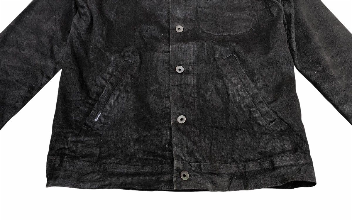 Brixton Brixton Black Coated Bikers Denim Jacket Size US S / EU 44-46 / 1 - 4 Thumbnail