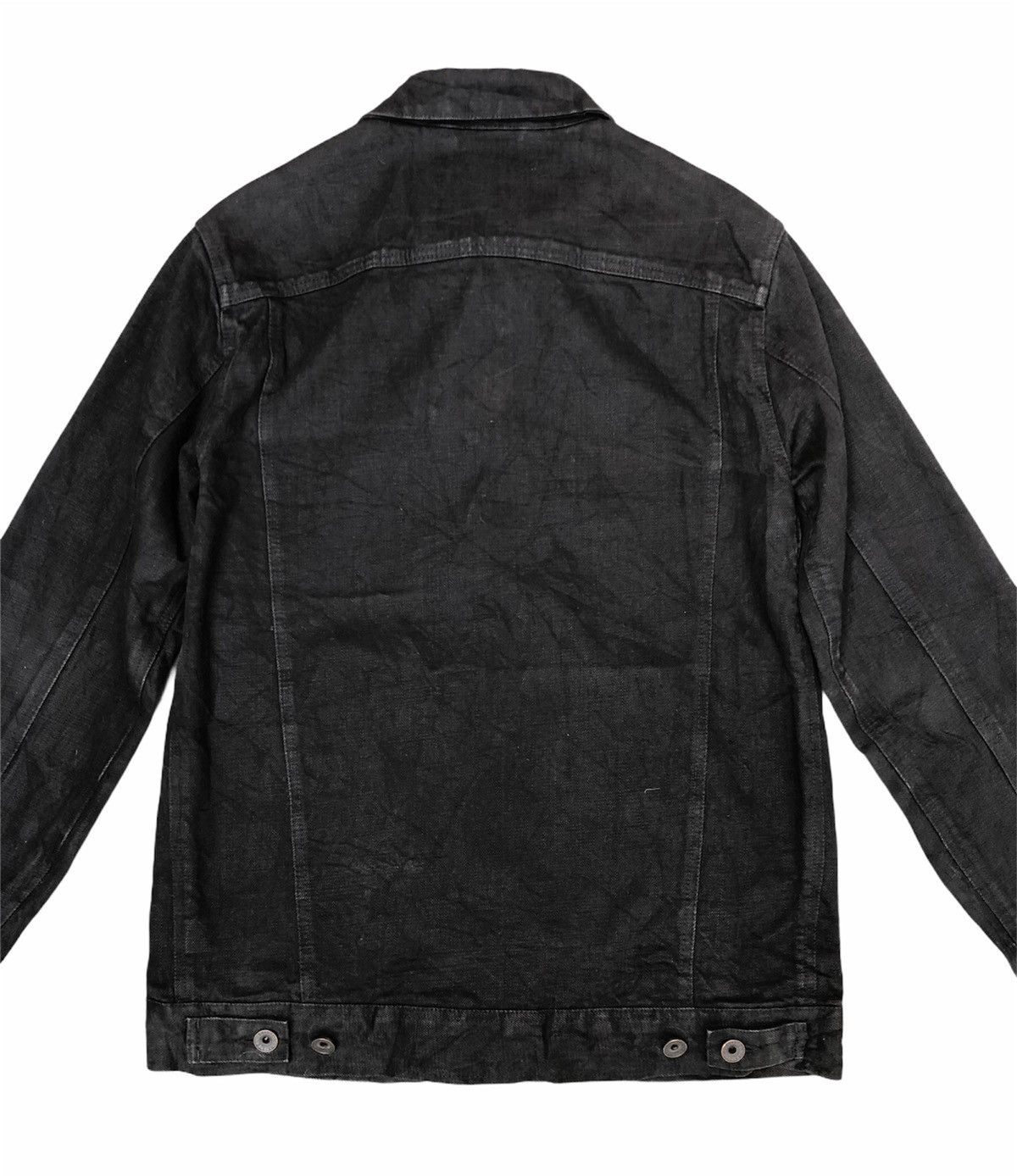 Brixton Brixton Black Coated Bikers Denim Jacket Size US S / EU 44-46 / 1 - 7 Thumbnail