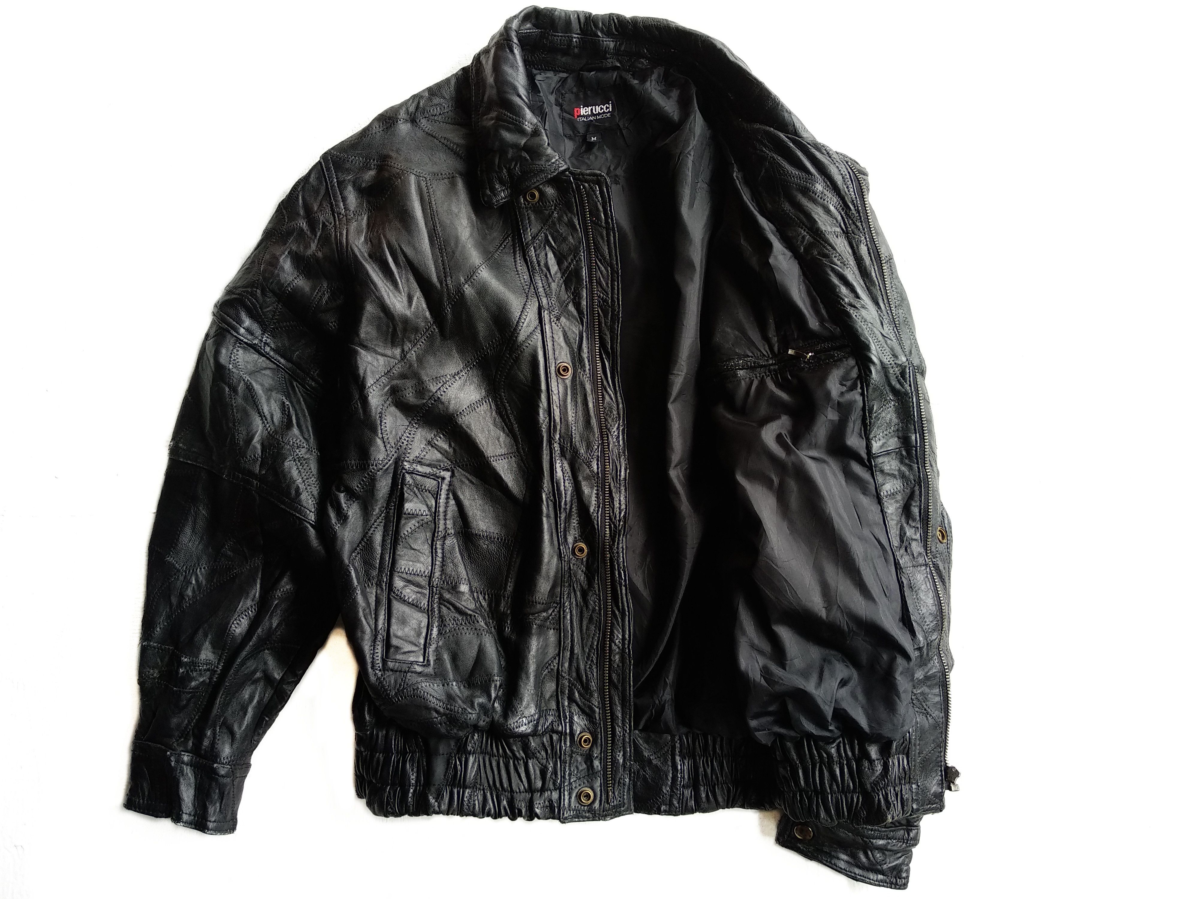 Vintage Vintage Pierucci Motorcycle Leather Jacket/Saiz M Size US M / EU 48-50 / 2 - 3 Thumbnail