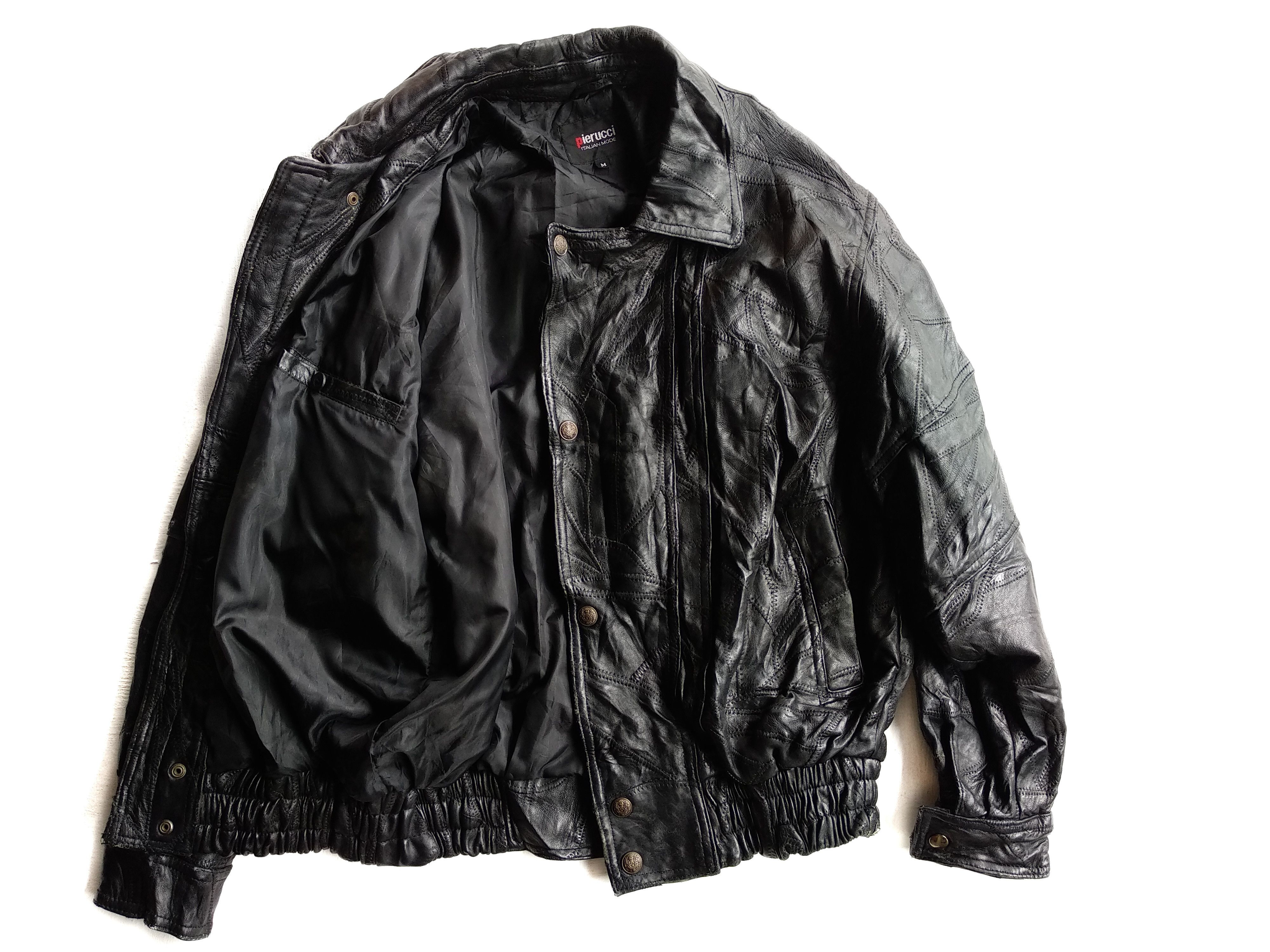 Vintage Vintage Pierucci Motorcycle Leather Jacket/Saiz M Size US M / EU 48-50 / 2 - 4 Thumbnail