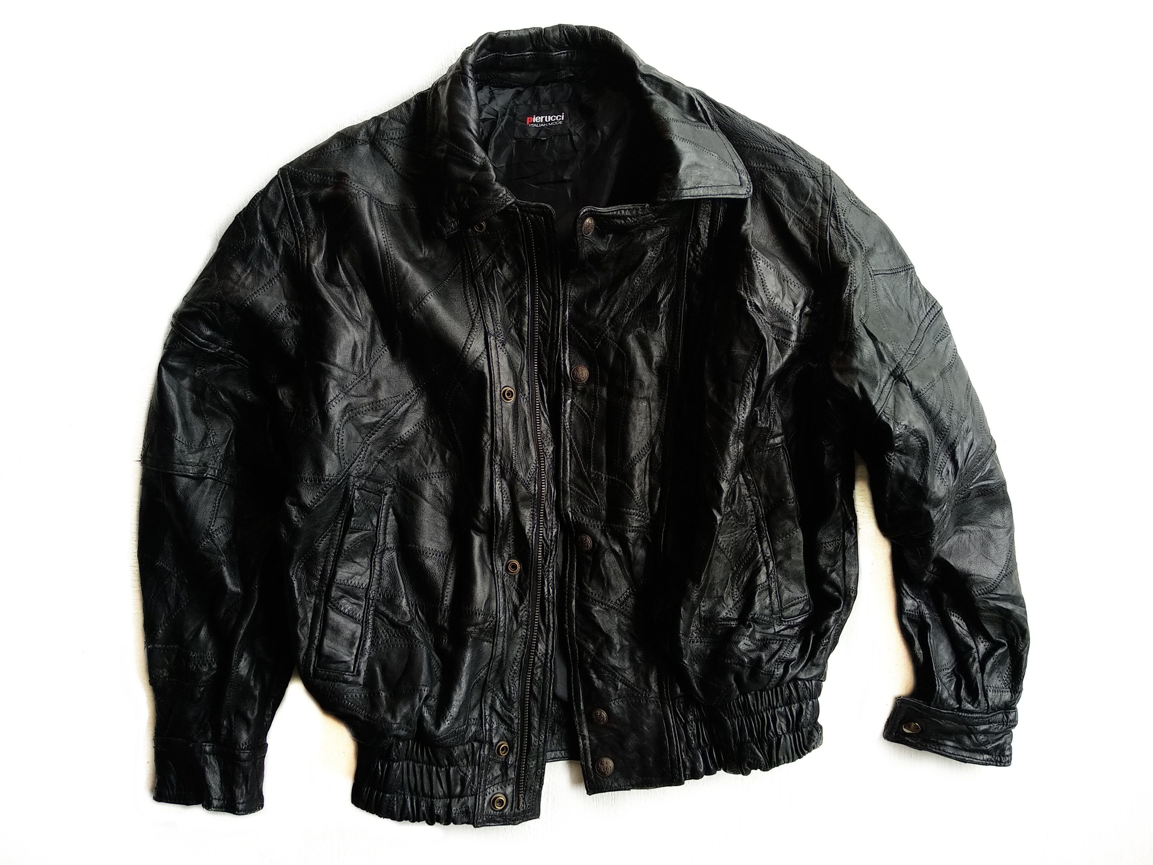 Vintage Vintage Pierucci Motorcycle Leather Jacket/Saiz M Size US M / EU 48-50 / 2 - 5 Thumbnail