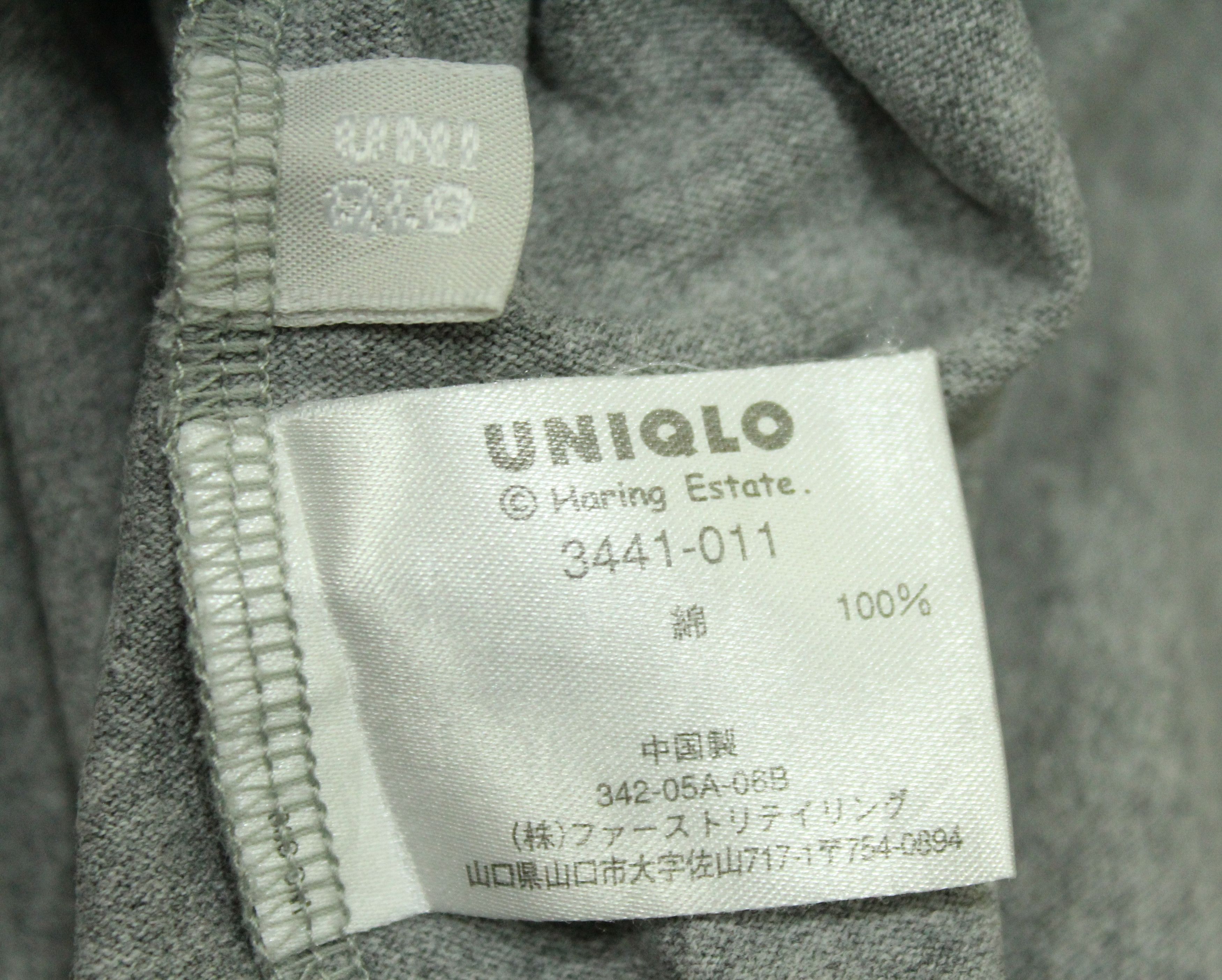 Keith Haring × Uniqlo × Vintage STITCHES LOGO KEITH HARING T Shirt Cross Fingers Size US XL / EU 56 / 4 - 9 Thumbnail