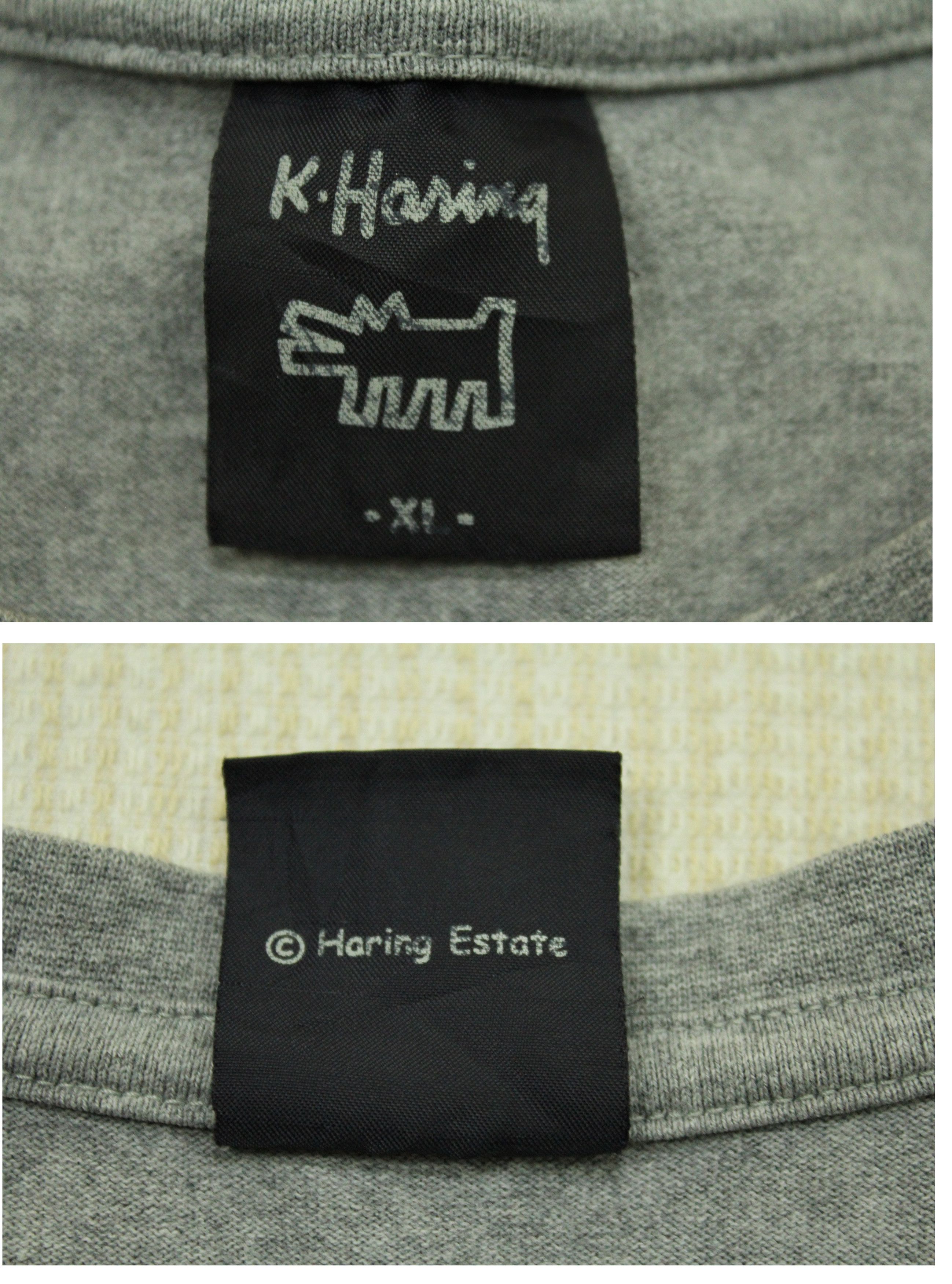 Keith Haring × Uniqlo × Vintage STITCHES LOGO KEITH HARING T Shirt Cross Fingers Size US XL / EU 56 / 4 - 8 Thumbnail