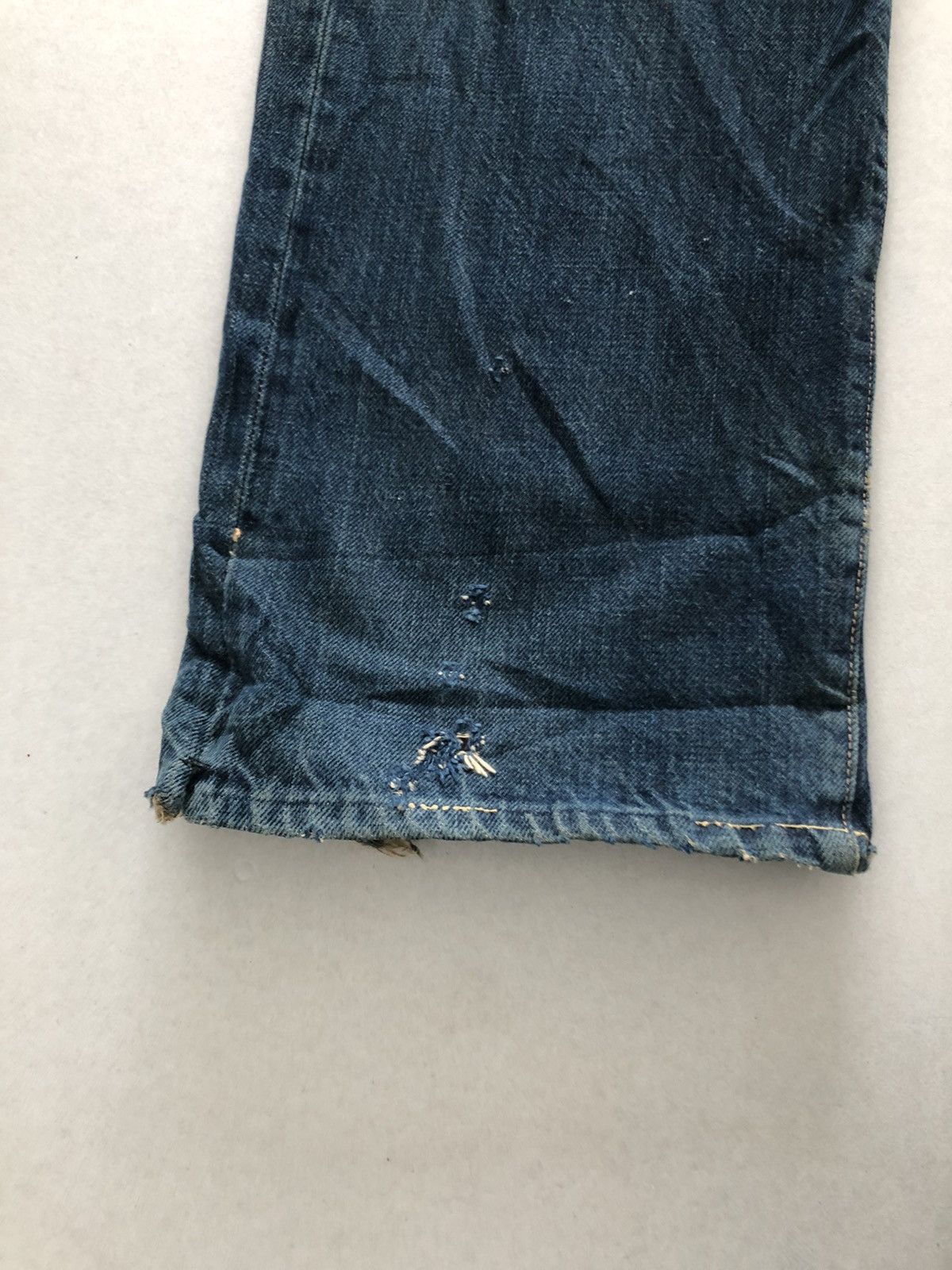 Full Count & Co. Japanese Selvedge Inspired Kapital Design Distressed Denim Size US 30 / EU 46 - 7 Thumbnail