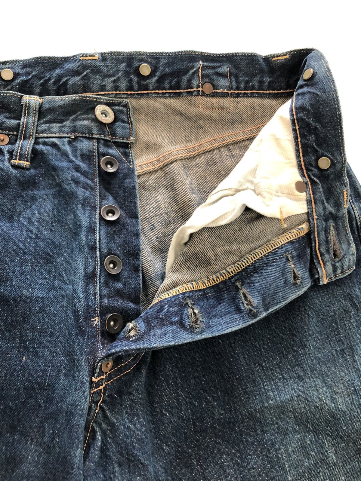 Full Count & Co. Japanese Selvedge Inspired Kapital Design Distressed Denim Size US 30 / EU 46 - 12 Thumbnail