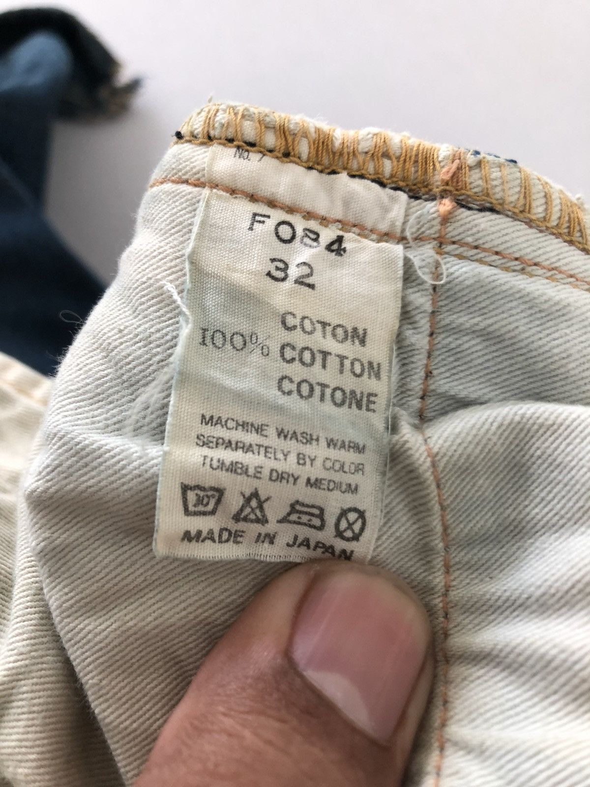 Full Count & Co. Japanese Selvedge Inspired Kapital Design Distressed Denim Size US 30 / EU 46 - 13 Thumbnail