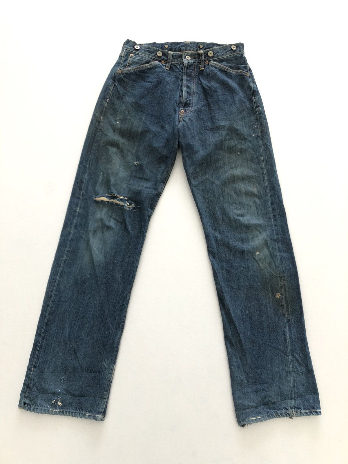 Full Count & Co. Japanese Selvedge Inspired Kapital Design Distressed Denim Size US 30 / EU 46 - 1 Thumbnail