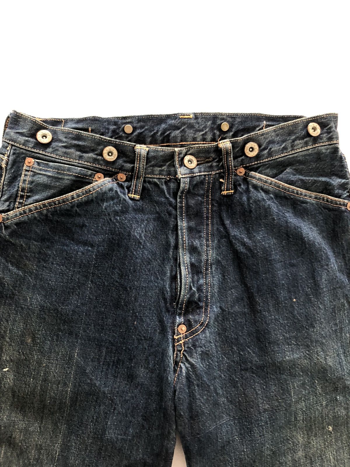Full Count & Co. Japanese Selvedge Inspired Kapital Design Distressed Denim Size US 30 / EU 46 - 3 Thumbnail