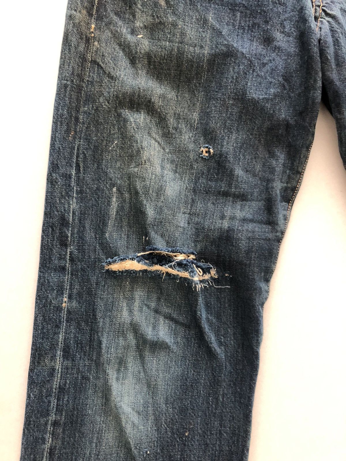 Full Count & Co. Japanese Selvedge Inspired Kapital Design Distressed Denim Size US 30 / EU 46 - 4 Thumbnail