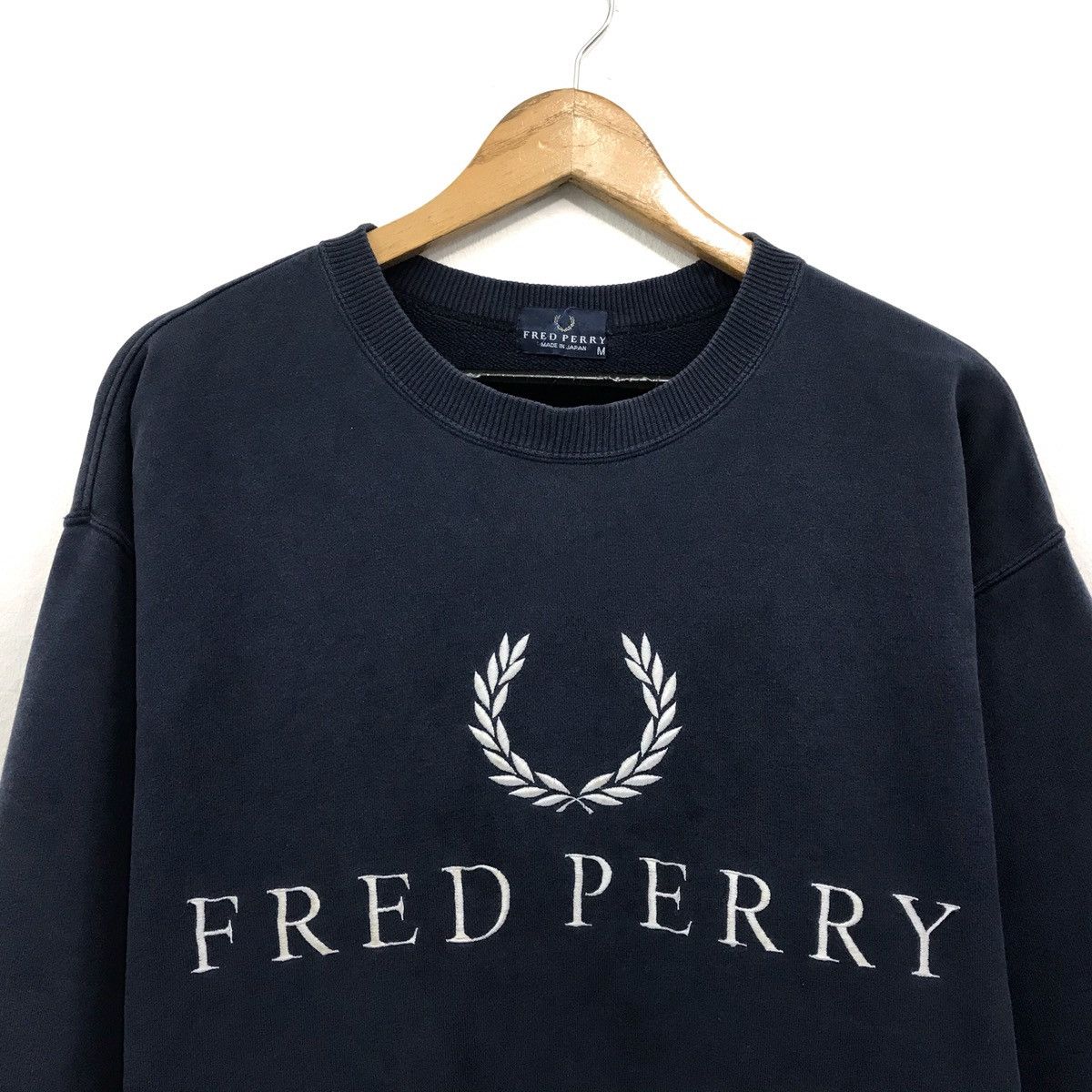 Fred perry embroidered sweatshirt on sale