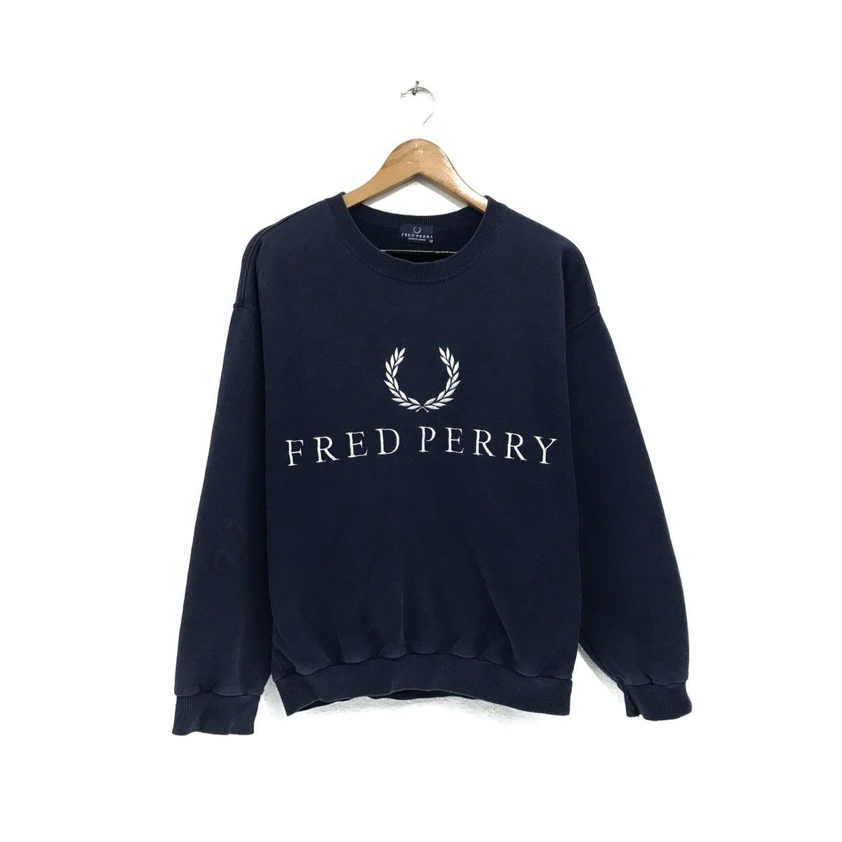 Fred Perry Vintage Fred Perry Sweatshirt Biglogo Embroidery Fred Perry Size US M / EU 48-50 / 2 - 1 Thumbnail