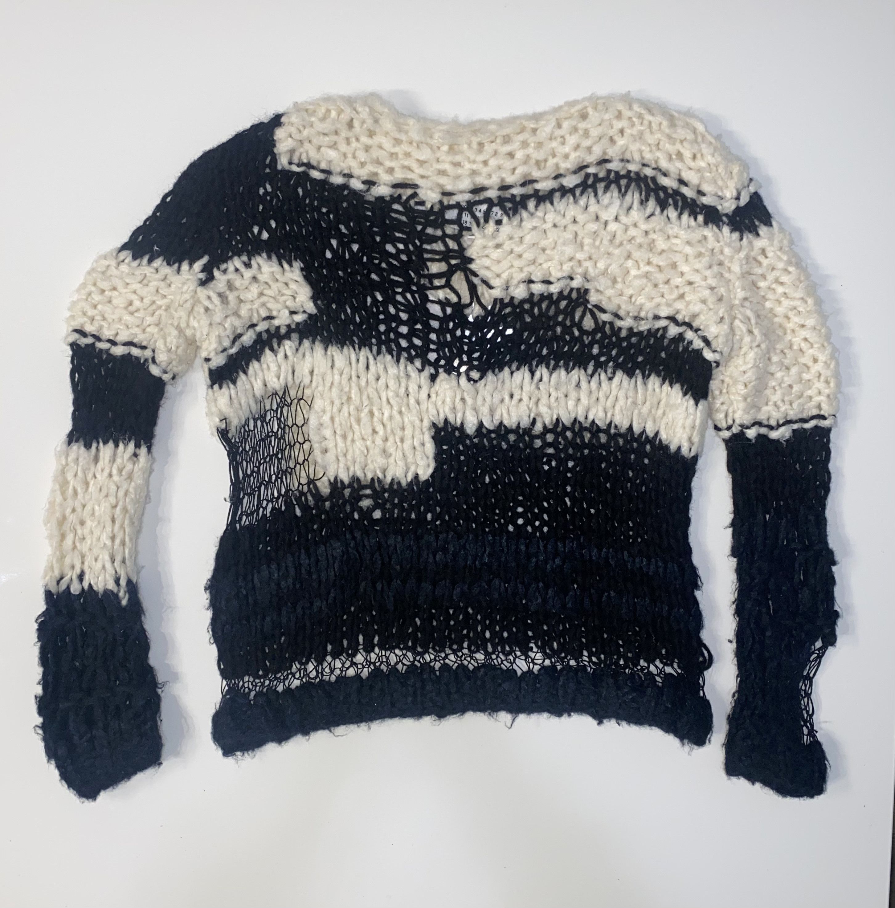 Maison Margiela s/s 2016 Artisanal Spider-Web Hand Knit Sweater