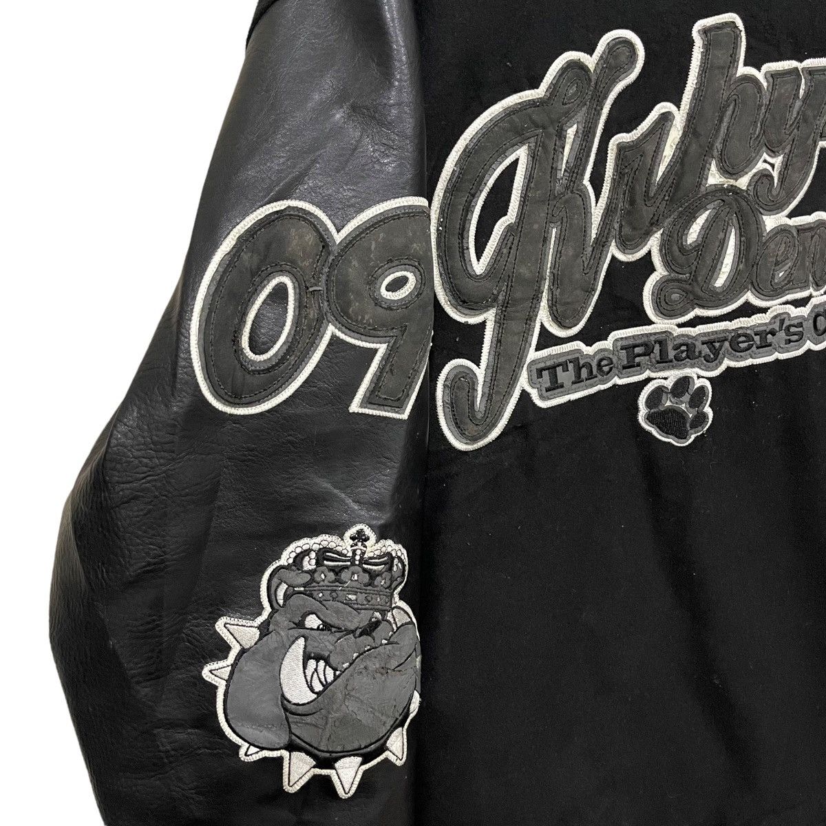 Japanese Brand Rare KRHYME DENIM Wool/Leather Varsity Jacket Size US XL / EU 56 / 4 - 13 Thumbnail