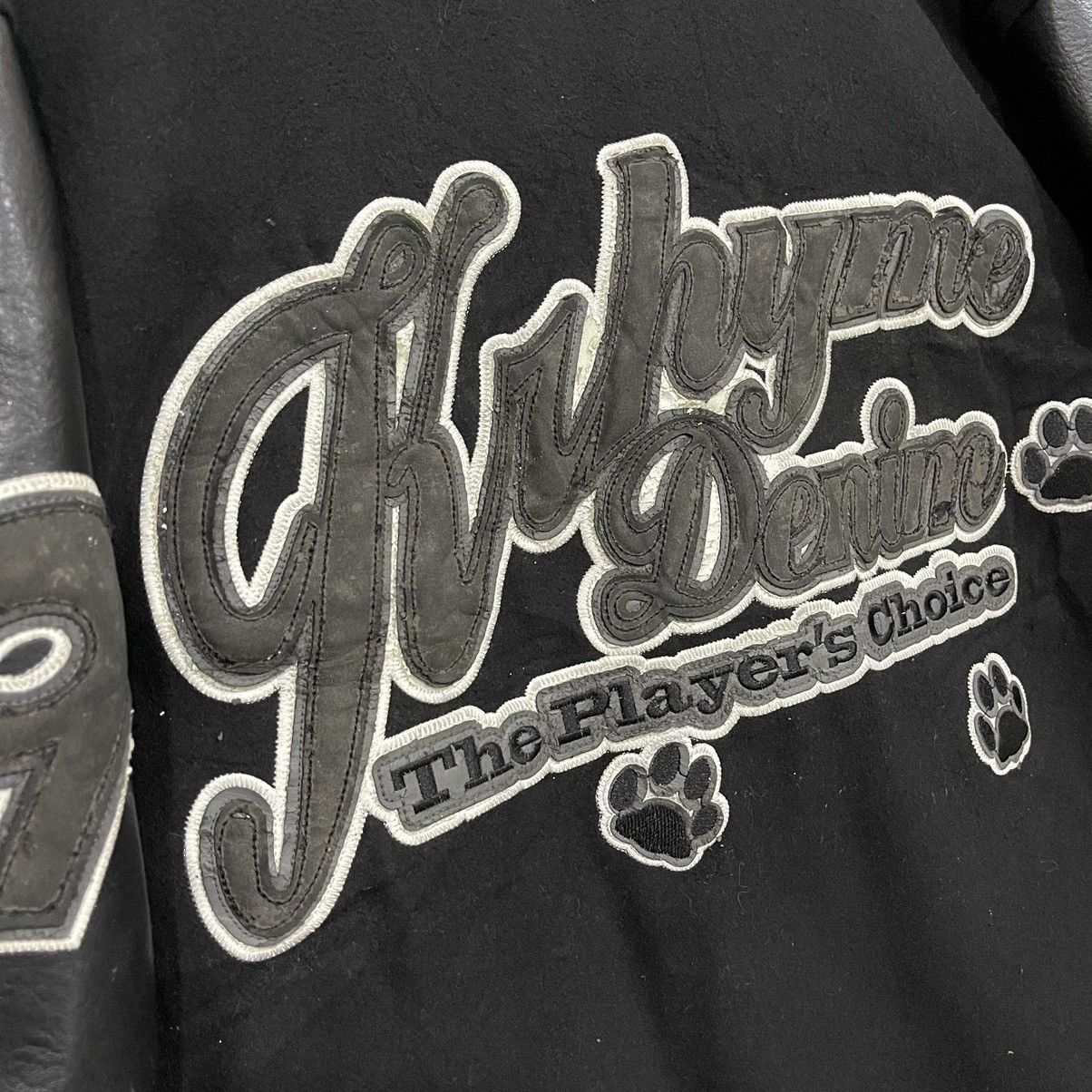 Japanese Brand Rare KRHYME DENIM Wool/Leather Varsity Jacket Size US XL / EU 56 / 4 - 17 Thumbnail
