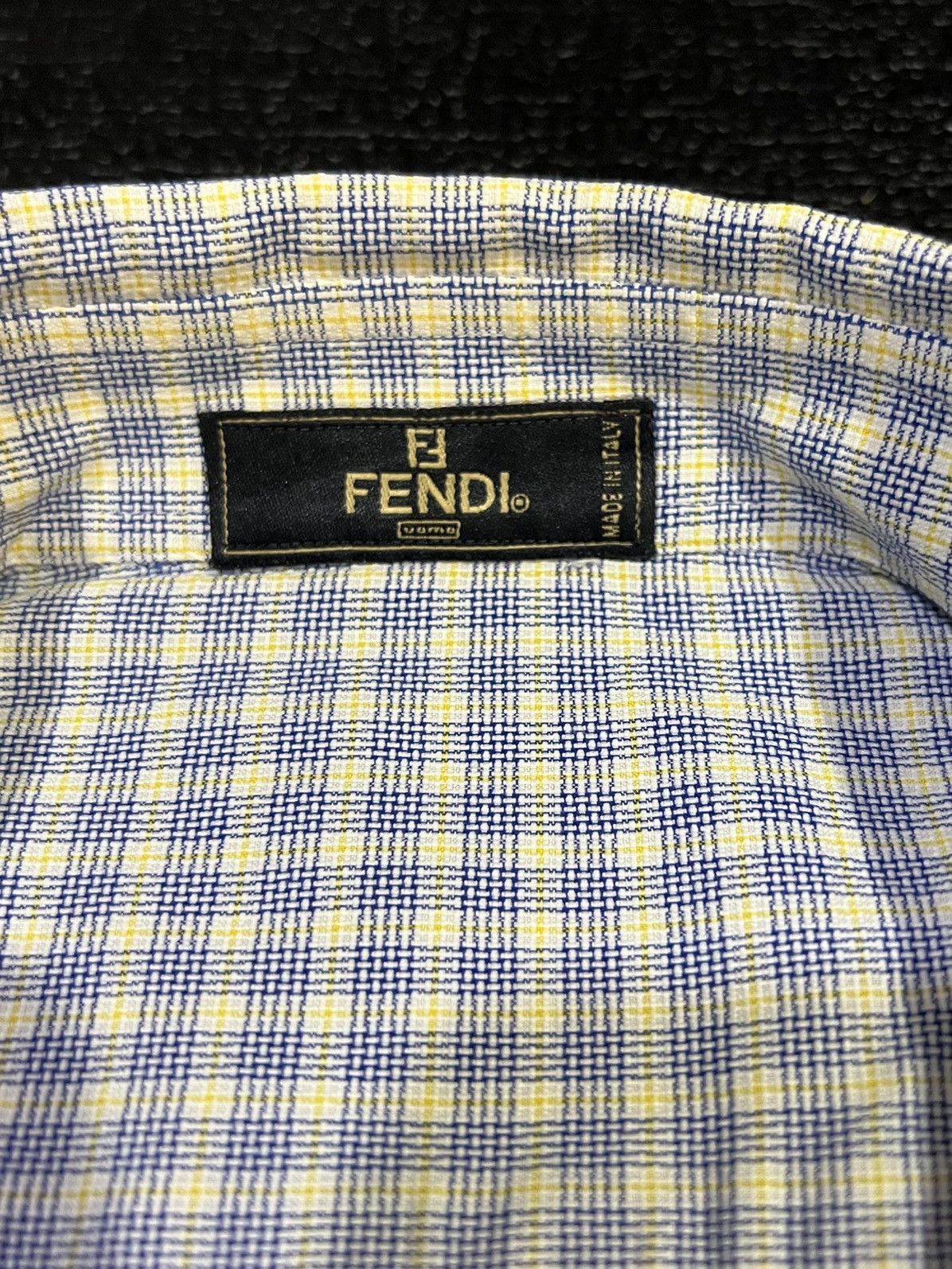 Fendi 🔥NEED GONE🔥VTG FENDI BUTTON UP SPELLOUT SINGLE POCKET Size US M / EU 48-50 / 2 - 15 Thumbnail