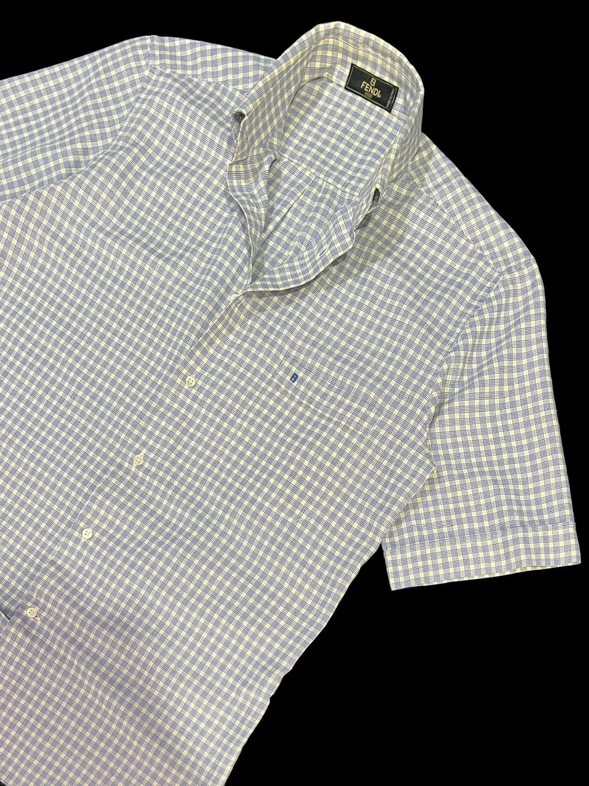 Fendi 🔥NEED GONE🔥VTG FENDI BUTTON UP SPELLOUT SINGLE POCKET Size US M / EU 48-50 / 2 - 9 Thumbnail